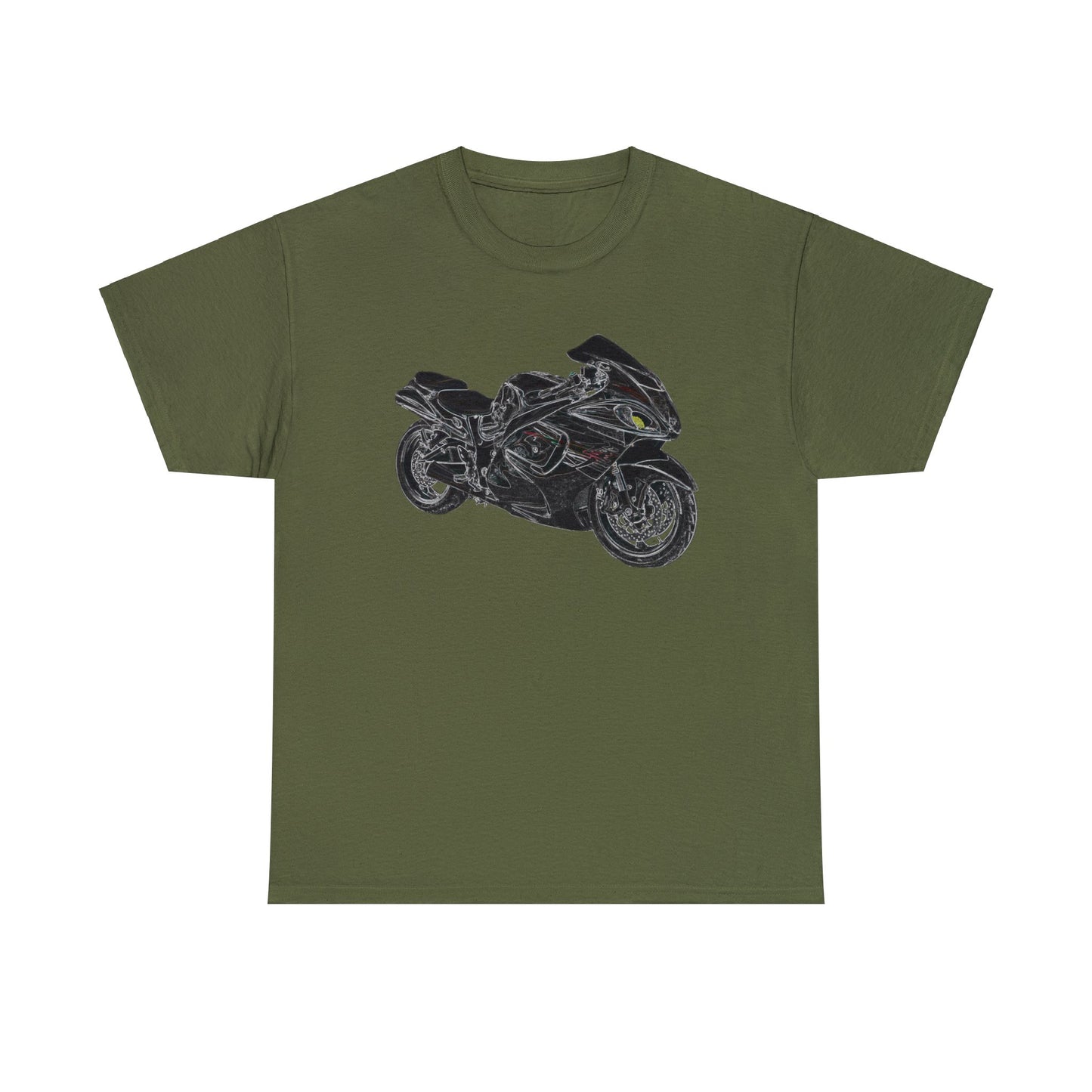 Hyabusa Motorcycle, Street Bike, Street Motorcycle Sport Bike Heavy Cotton Tee