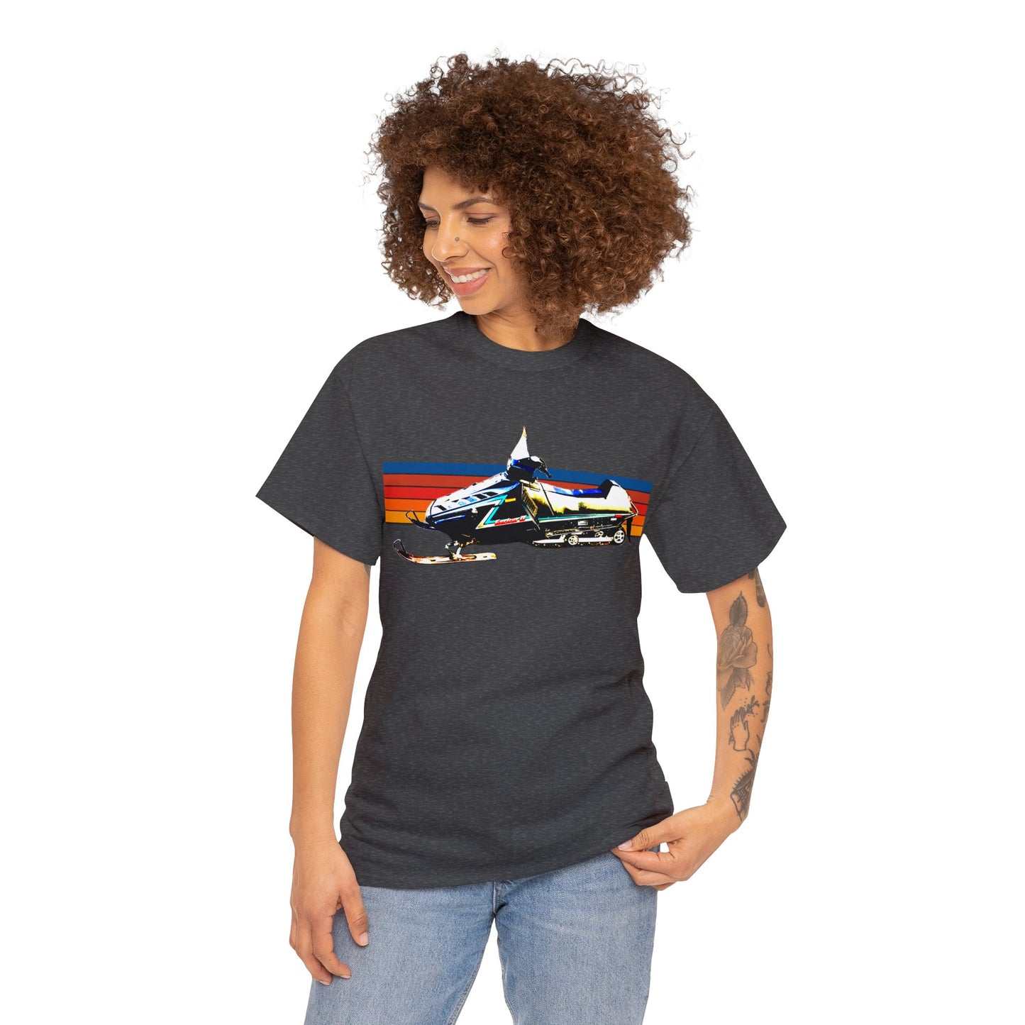Vintage Exciter 2 Snowmobile, 1990s Snow Mobile, Snow Machine Heavy Cotton Tee