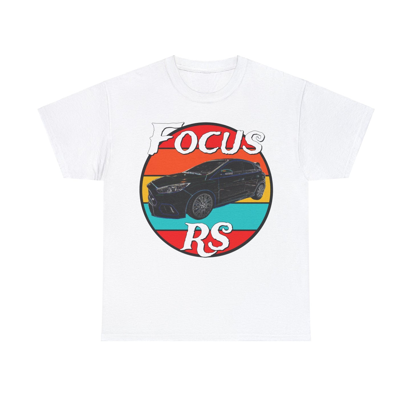 Focus RS Hot Hatch Turbo Charged Hatchback Sports Car Heavy Cotton Tee