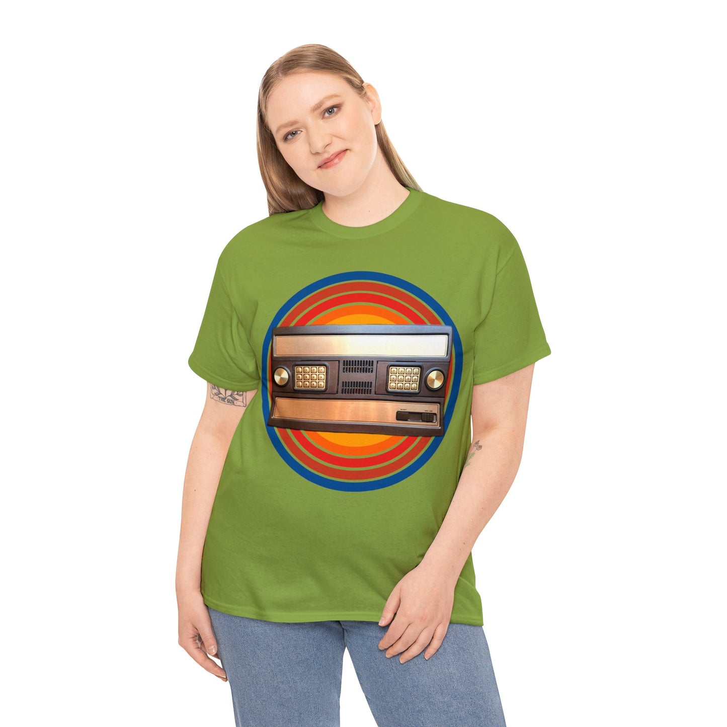 Vintage 1980's Video Game Console, Retro Home Video Game Heavy Cotton Tee