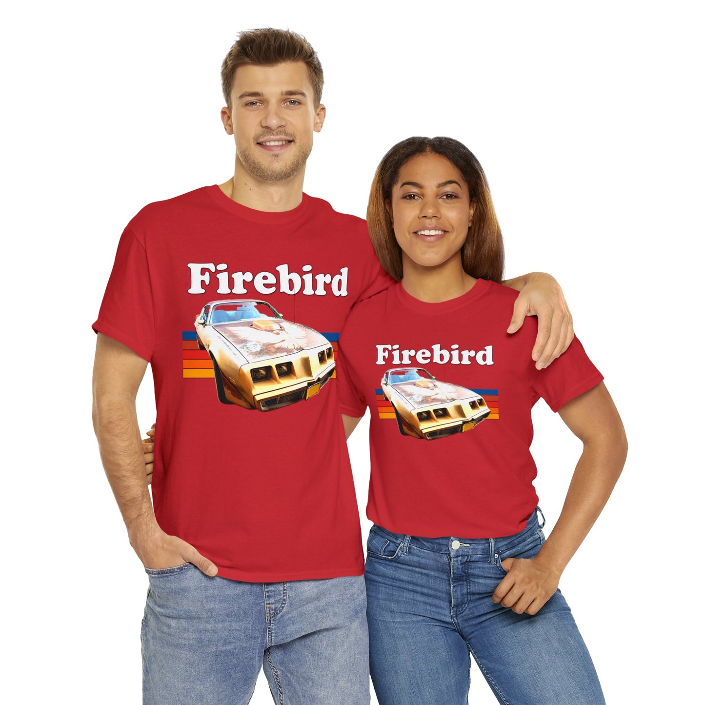 Vintage Firebird Car, Trans Am Car, Retro 1970s Car, Antique Fire Bird Heavy Cotton Tee