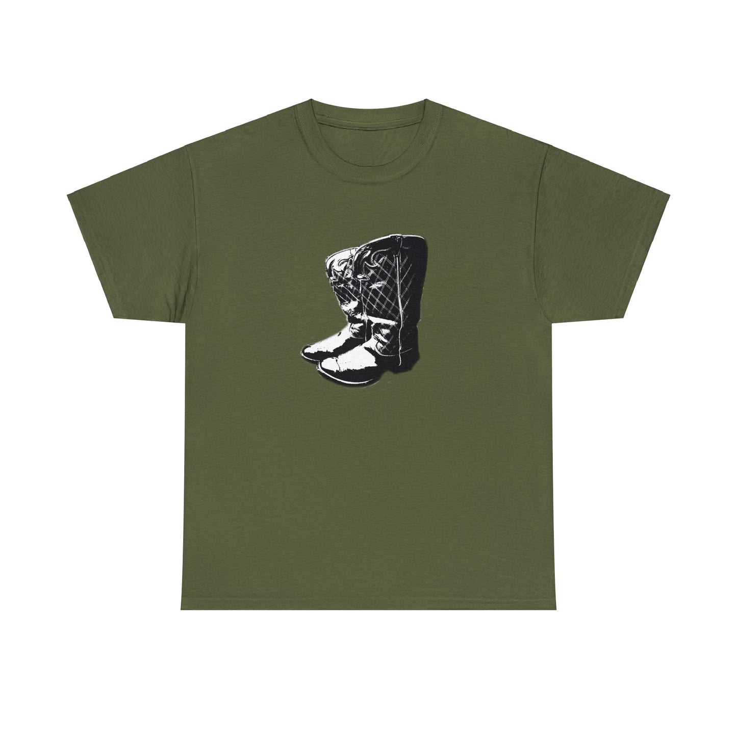 Vintage Cowboy Boots, Western Cowgirl Boots Heavy Cotton Tee