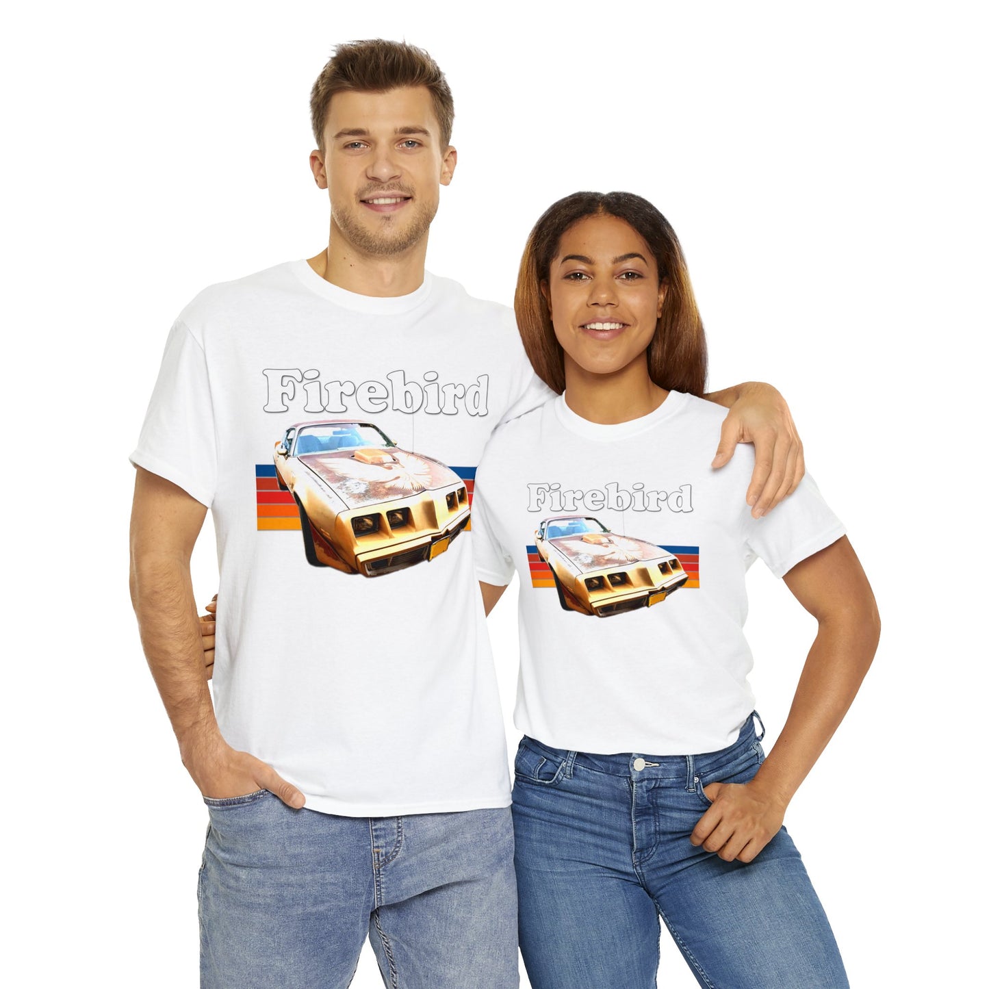 Vintage Firebird Car, Trans Am Car, Retro 1970s Car, Antique Fire Bird Heavy Cotton Tee