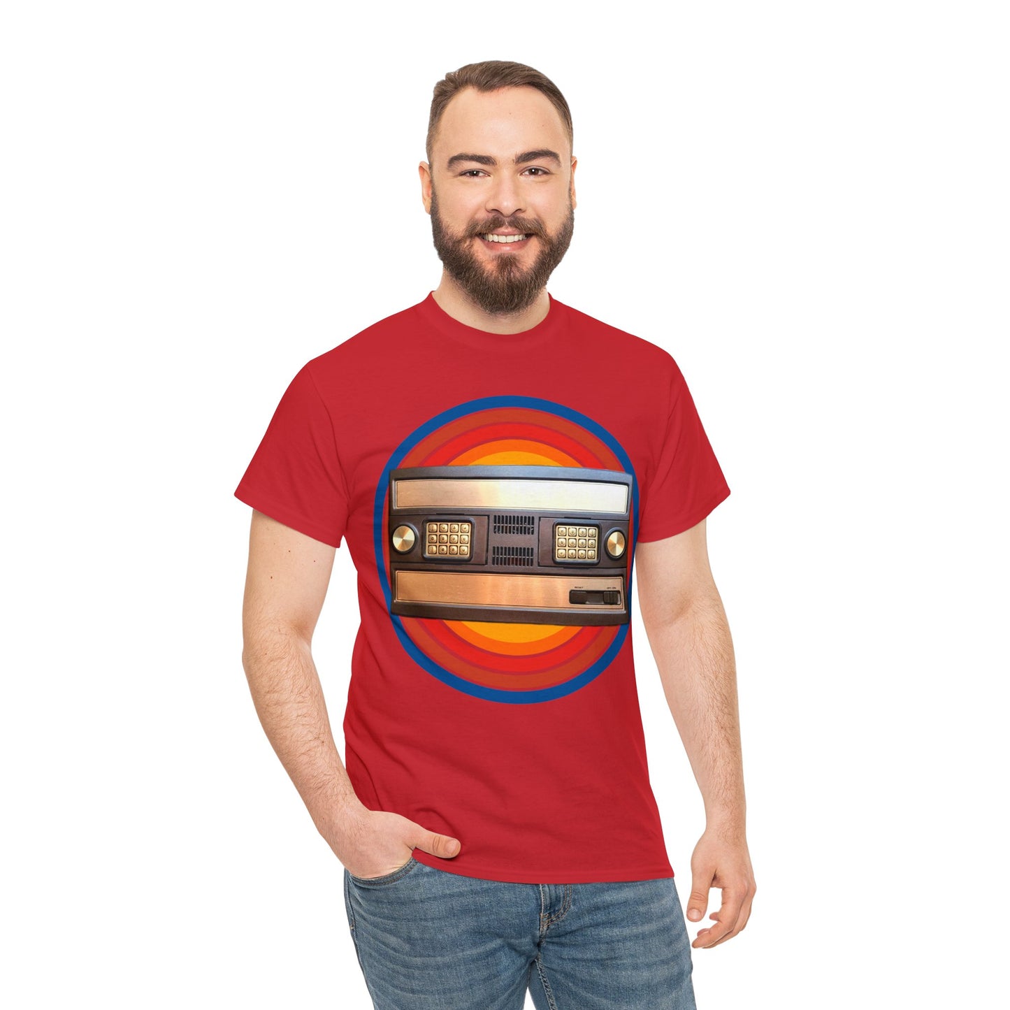 Vintage 1980's Video Game Console, Retro Home Video Game Heavy Cotton Tee