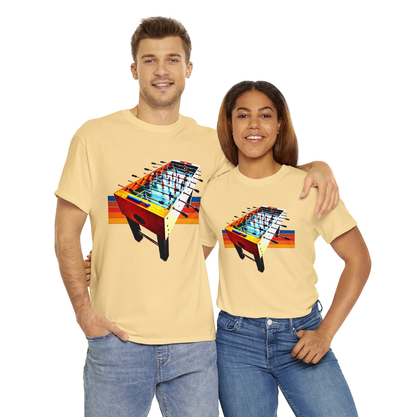 Table Soccer, Soccer Toy Game, Foos, Ball Soccer, Table Football Heavy Cotton Tee