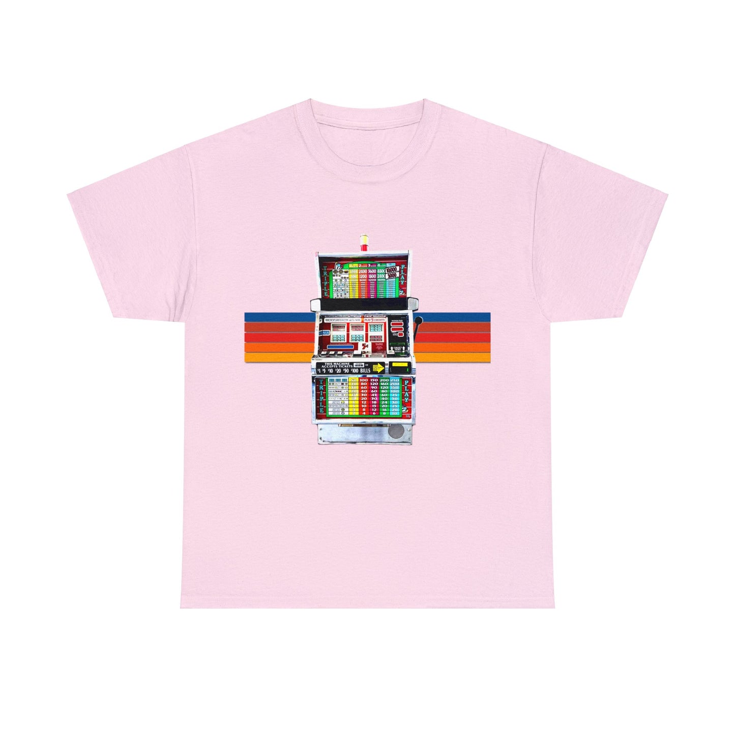 Vintage Slot Machine, Retro Slot Game Machine, Antique Casino Machine Heavy Cotton Tee