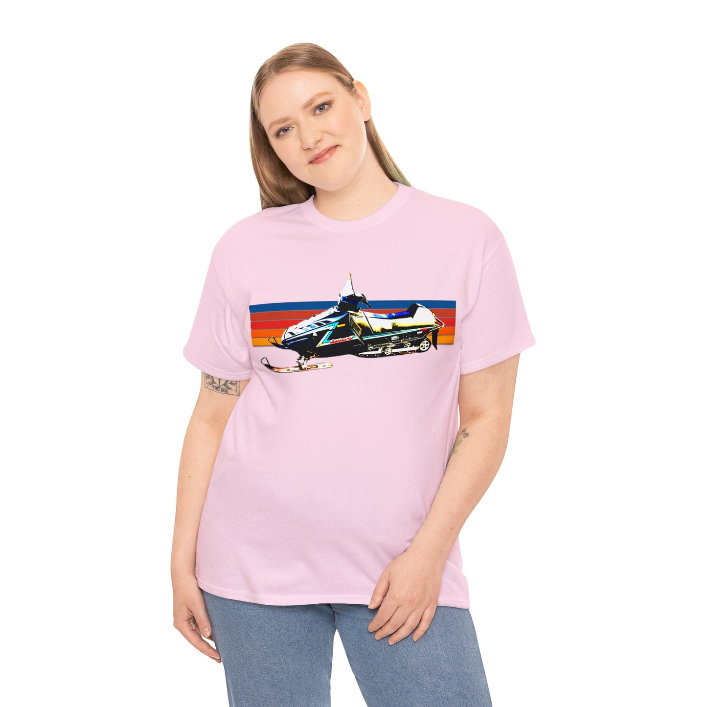 Vintage Exciter 2 Snowmobile, 1990s Snow Mobile, Snow Machine Heavy Cotton Tee