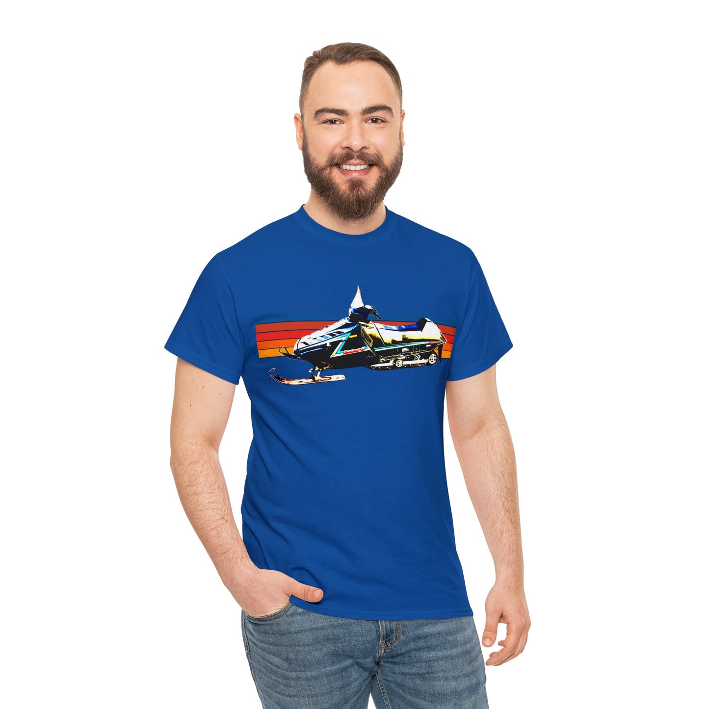 Vintage Exciter 2 Snowmobile, 1990s Snow Mobile, Snow Machine Heavy Cotton Tee
