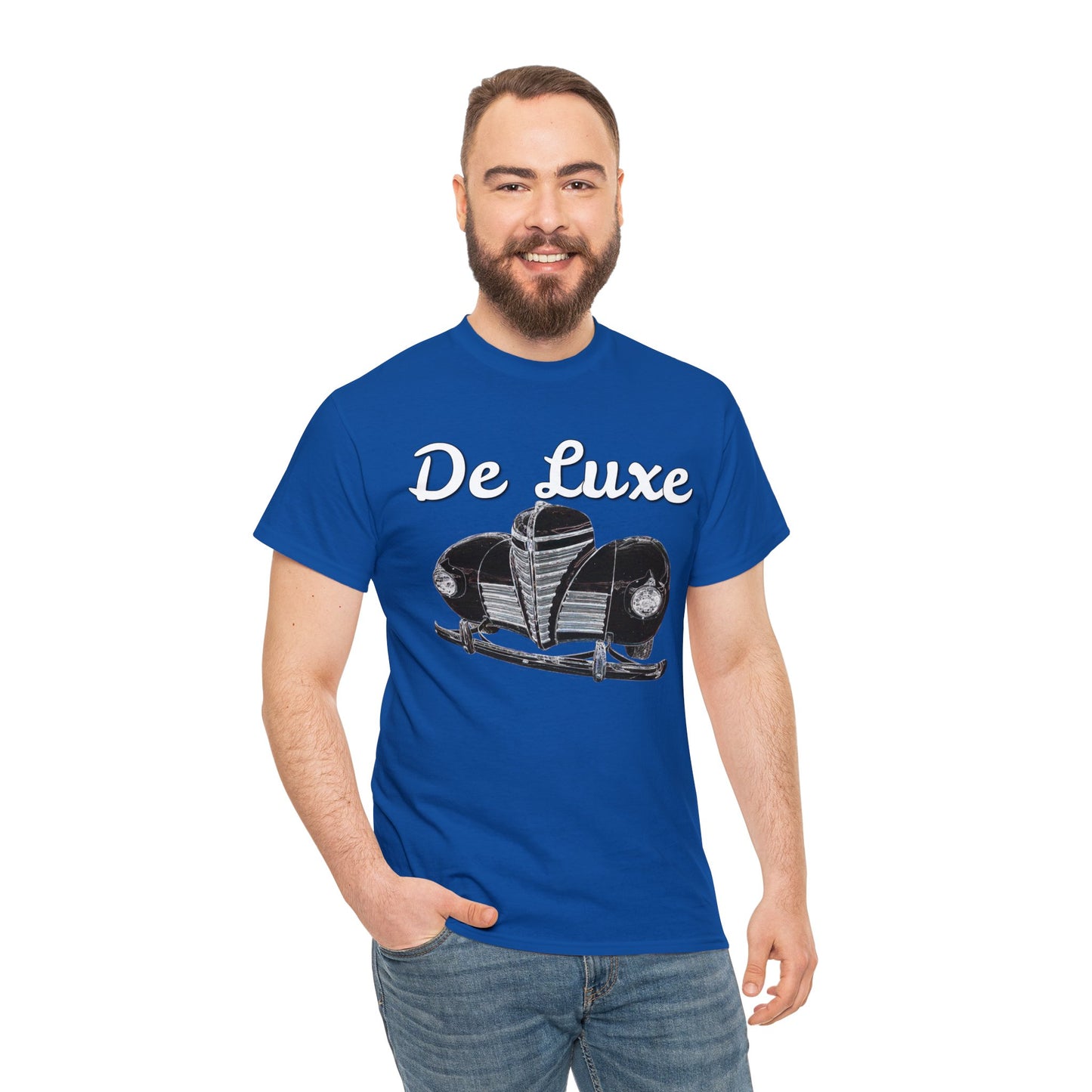 Plymouth Deluxe Business Coupe, Vintage Car, Retro American Automobile Heavy Cotton Tee