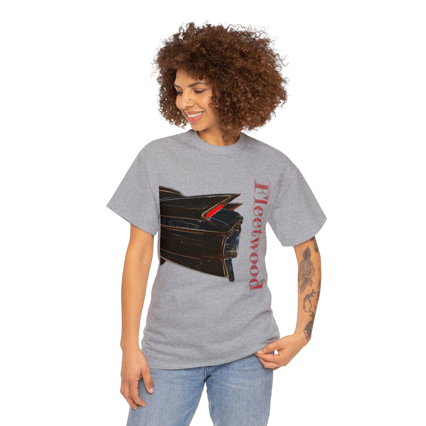 Caddy Fleetwood 1961 Vintage Tail Fins, Vintage American Car Heavy Cotton Tee