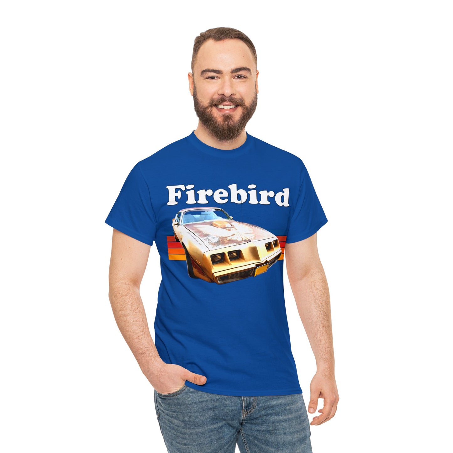 Vintage Firebird Car, Trans Am Car, Retro 1970s Car, Antique Fire Bird Heavy Cotton Tee