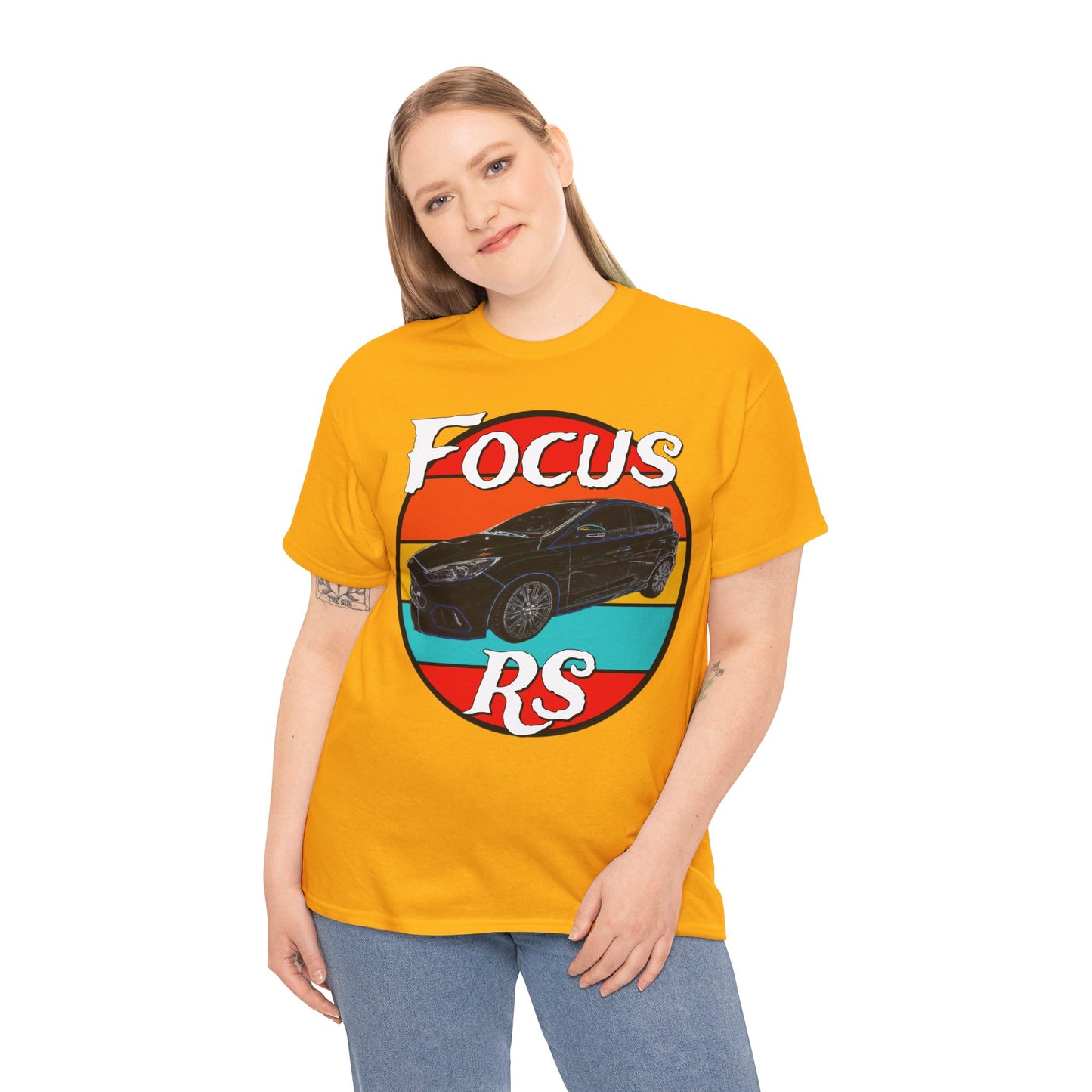 Focus RS Hot Hatch Turbo Charged Hatchback Sports Car Heavy Cotton Tee