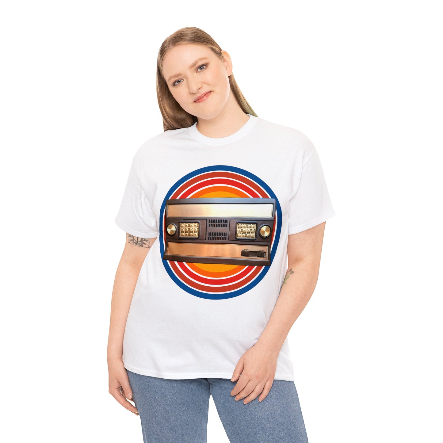 Vintage 1980's Video Game Console, Retro Home Video Game Heavy Cotton Tee