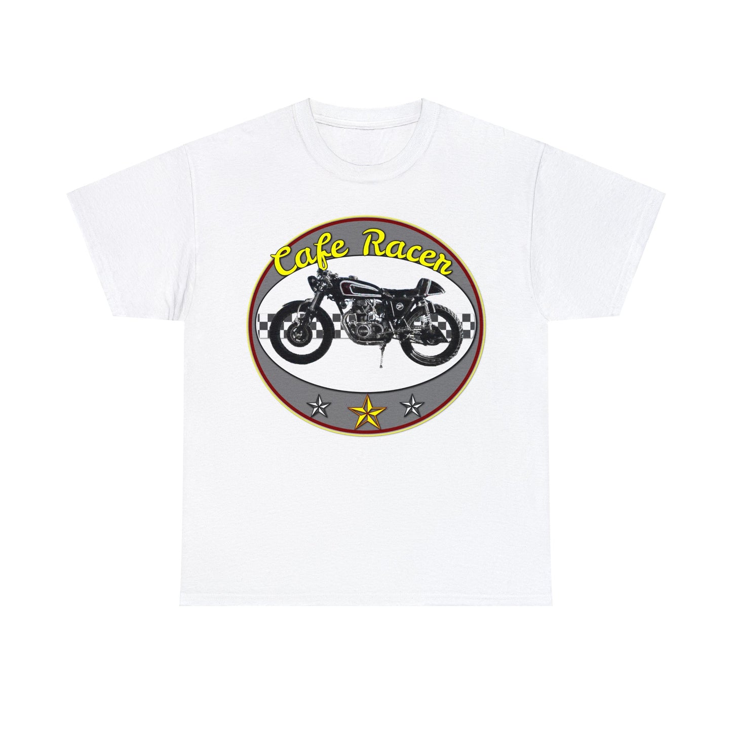 Cafe Racer Motorcycle, Street Bike, Street Motorcycle Heavy Cotton Tee