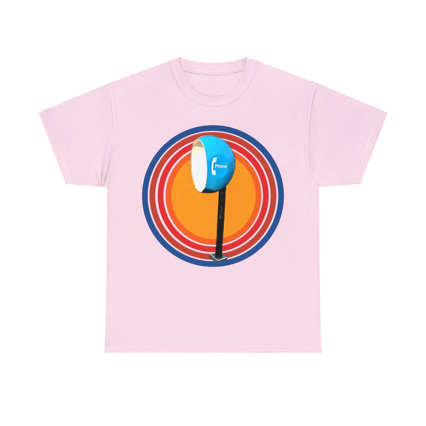 Vintage Egg Shaped Phone Booth, Retro Phone Booth Heavy Cotton Tee
