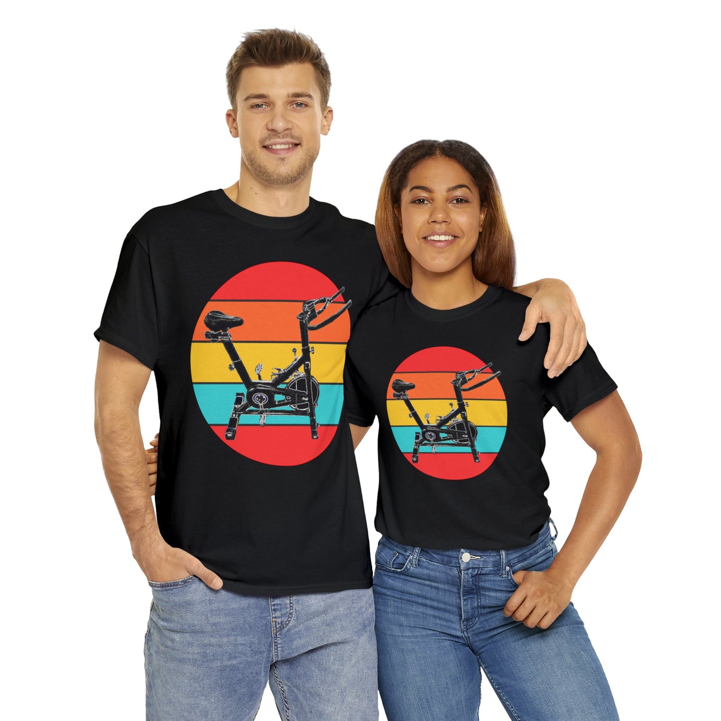 Spin Bike, Spin Class, Spinning, Stationary Bike, Indoor Cycling Heavy Cotton Tee