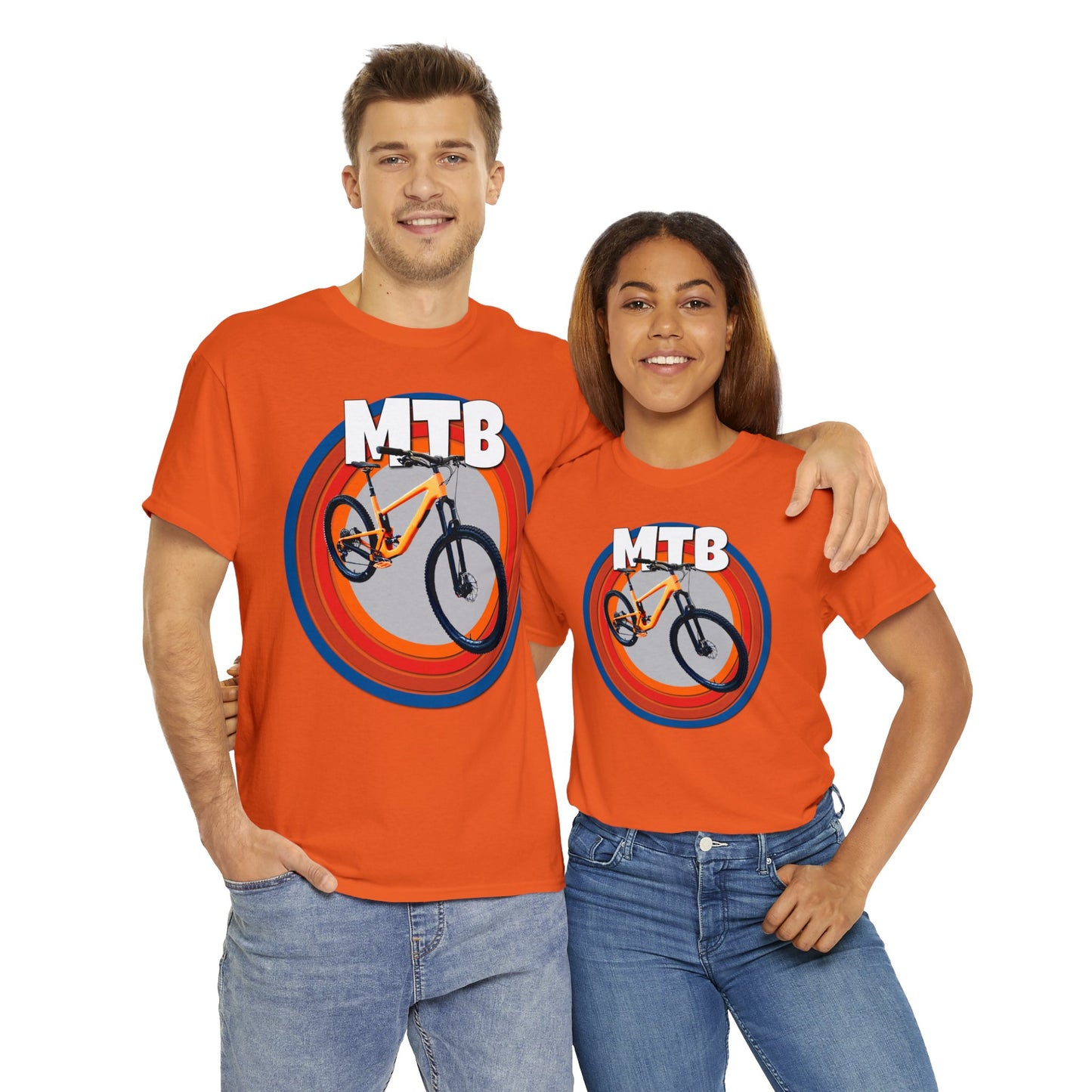 Mountain Bike, Mountain Biker, Full Suspension Mountain Bike, MTB Heavy Cotton Tee