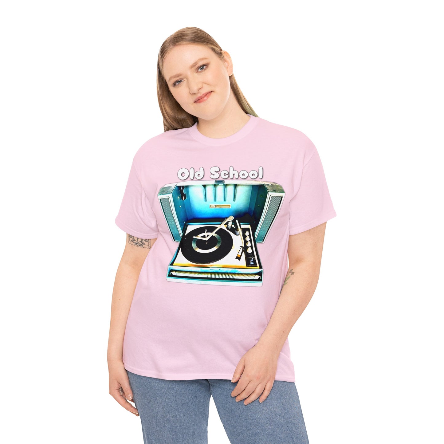 Vintage Record Player, Old School Stereo, Wildcat Portable Record Player Heavy Cotton Tee