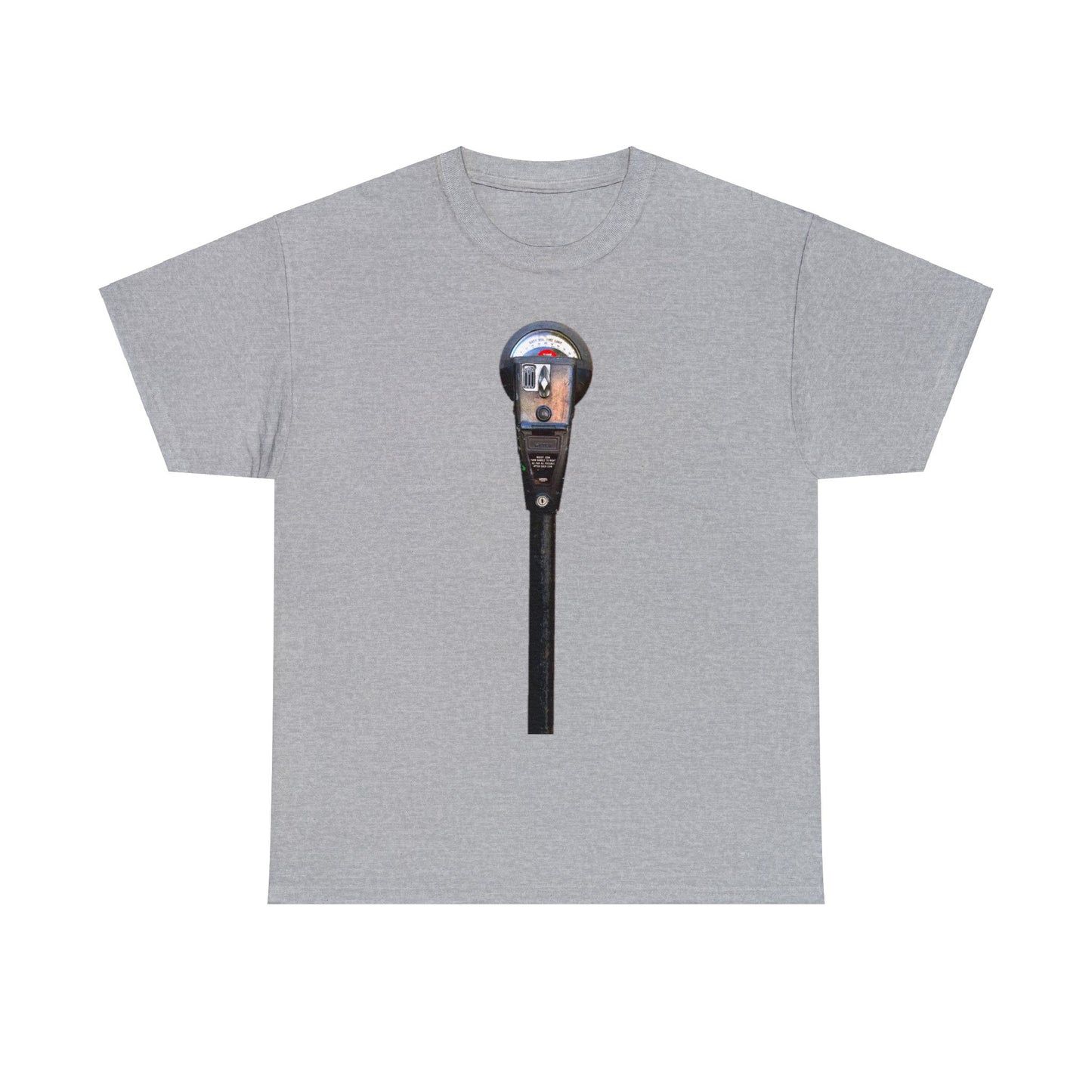 Parking Meter, Vintage Parking Spot Meter, Coin Operated Parking Meter Timer Heavy Cotton Tee