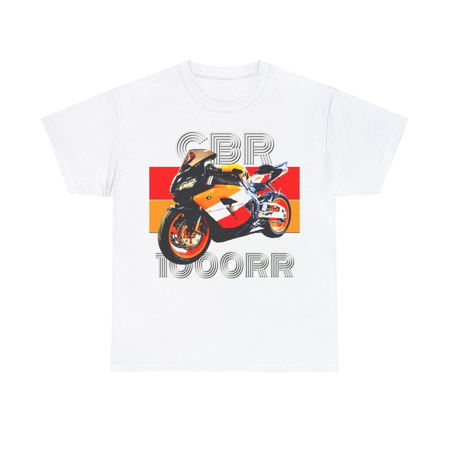 CBR 1000RR Motorcycle, Vintage Street Bike, Street Motorcycle, Sport Bike Heavy Cotton Tee