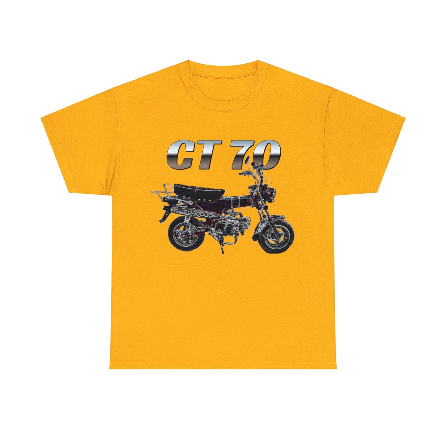 Trail 70 Mini BIke, Vintage Mini Bike, Retro Mini Bike Heavy Cotton Tee