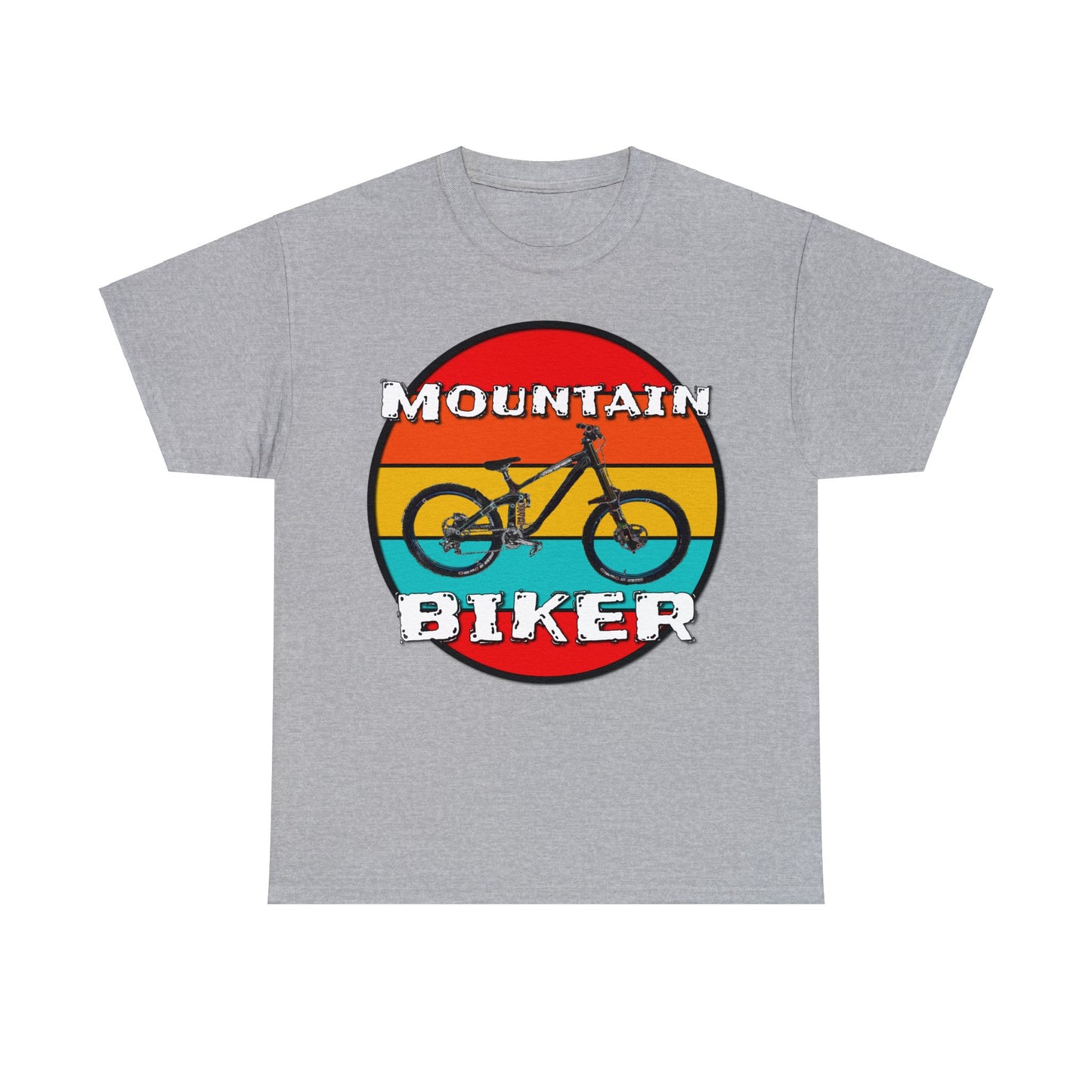 Mountain Bike, Mountain Biker, Full Suspension Moutain Bike Heavy Cotton Tee