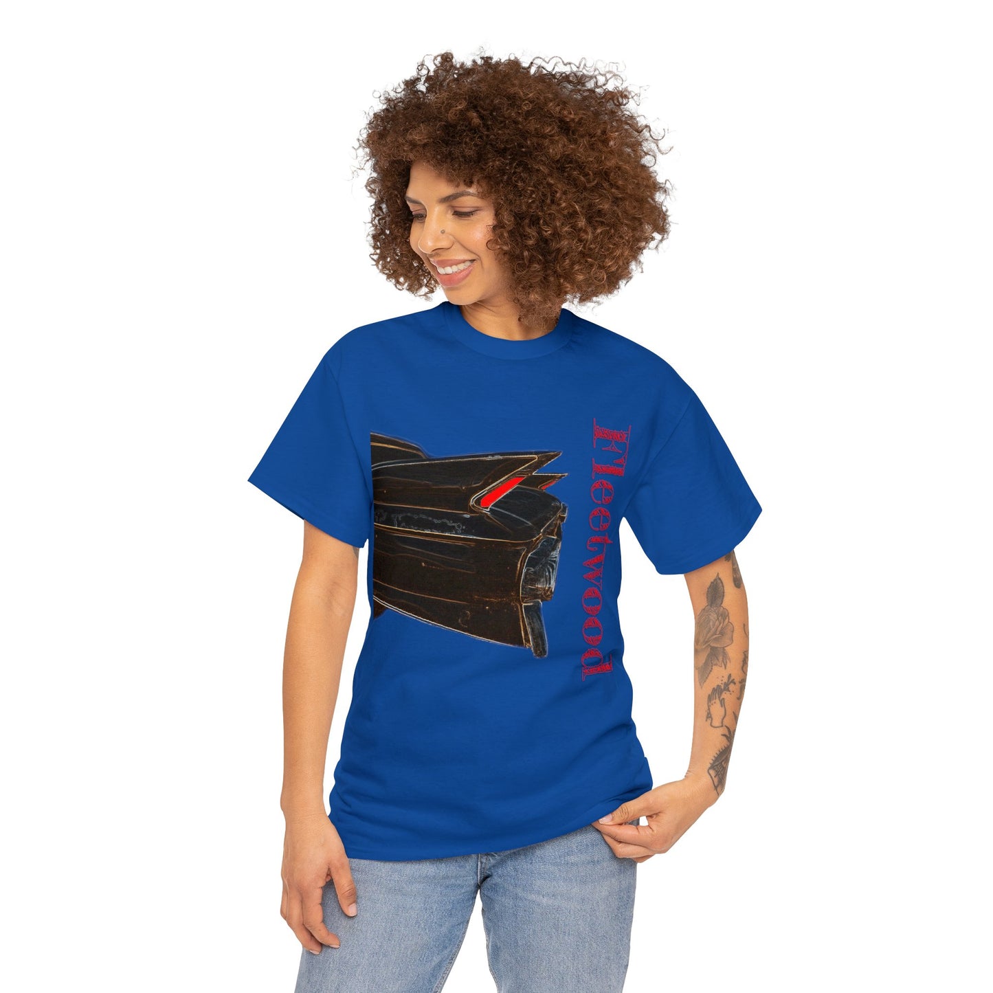 Caddy Fleetwood 1961 Vintage Tail Fins, Vintage American Car Heavy Cotton Tee