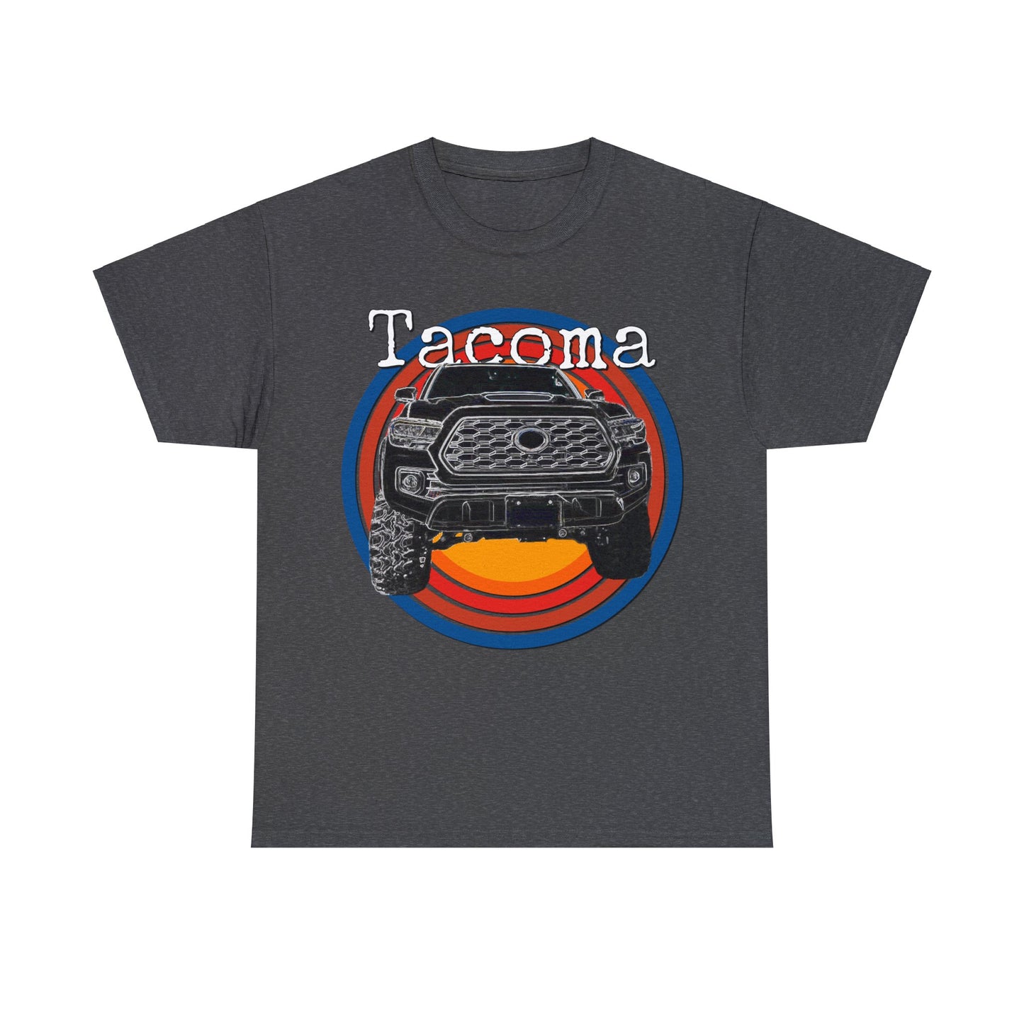 Tacoma 4x4 Pick Up Truck, Off Road Pickup Truck Heavy Cotton Tee