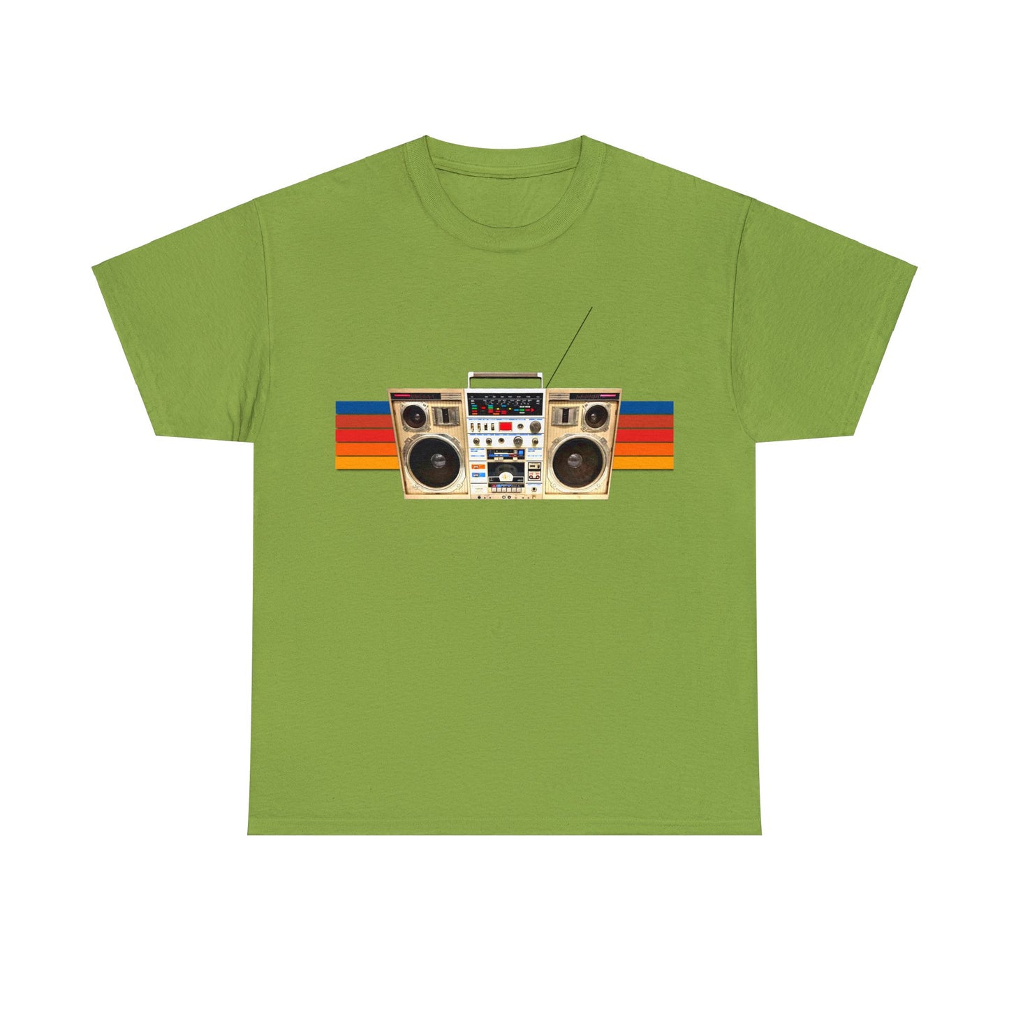 Jam Box, Ghetto Blaster, Boombox, Vintage Radio, Retro Cassette Player Heavy Cotton Tee