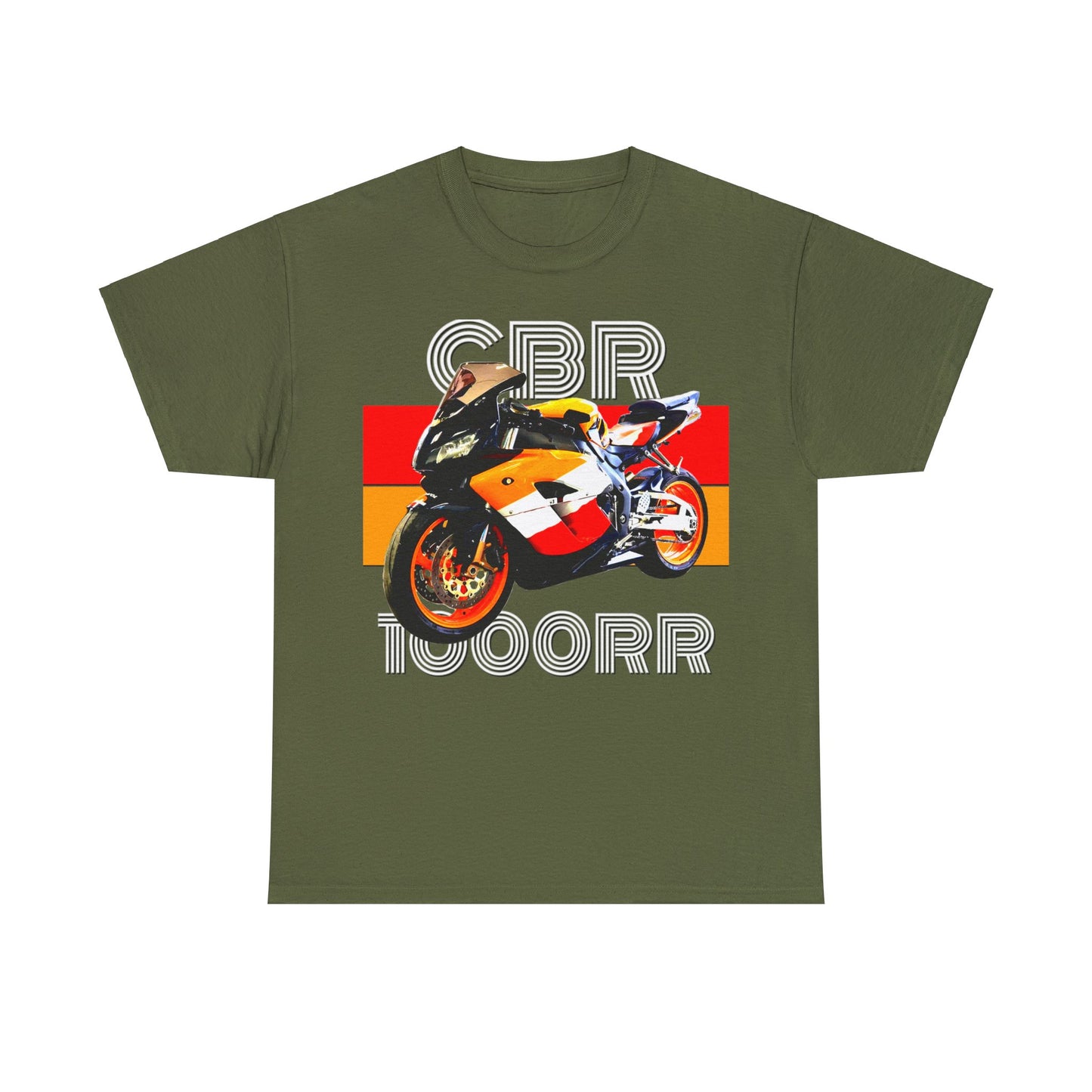CBR 1000RR Motorcycle, Vintage Street Bike, Street Motorcycle, Sport Bike Heavy Cotton Tee