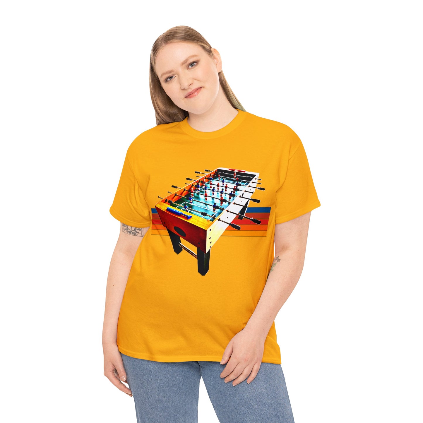 Table Soccer, Soccer Toy Game, Foos, Ball Soccer, Table Football Heavy Cotton Tee