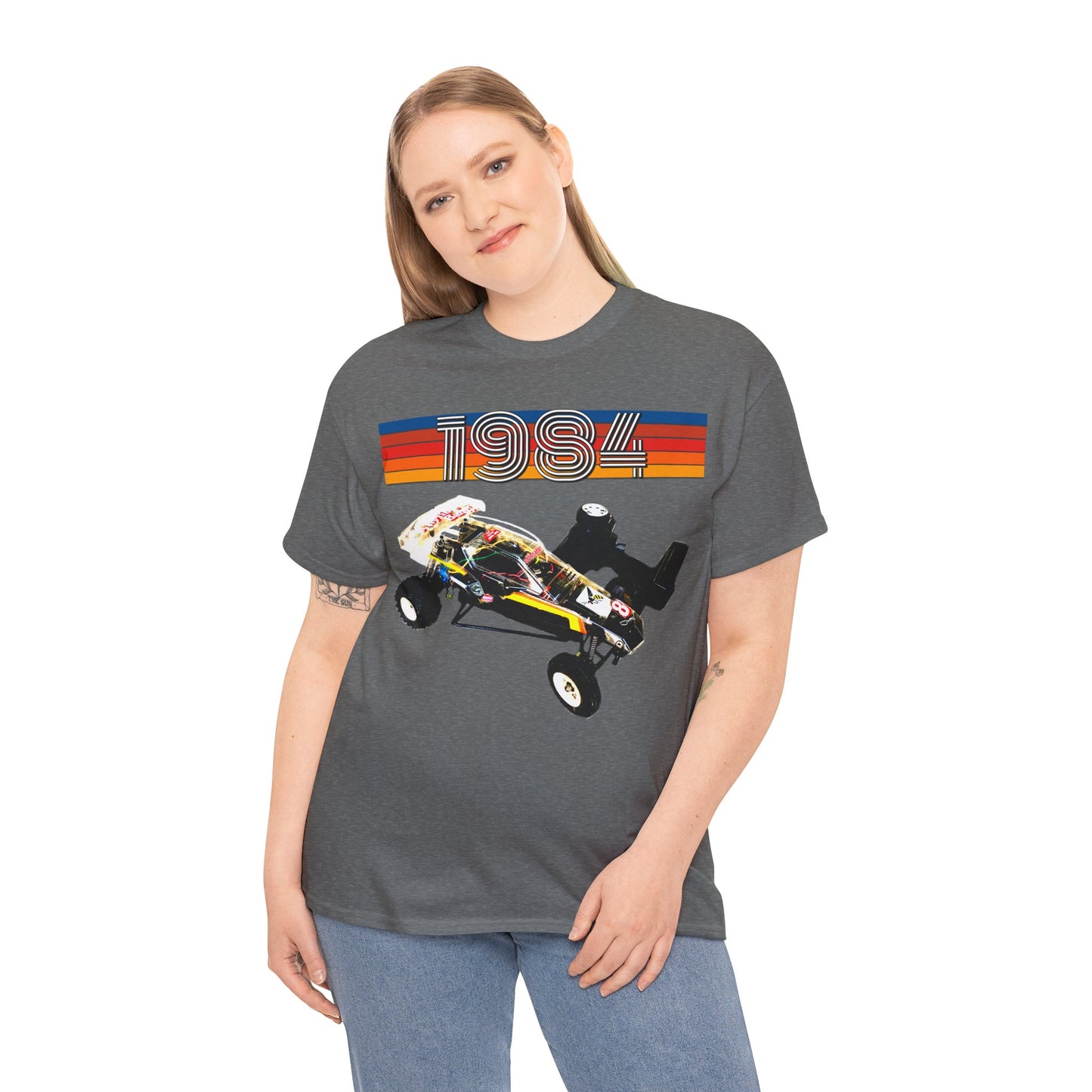 Vintage RC Hornet Car, Dune Desert Buggy, Sand Rail Car, Off Road Cart Heavy Cotton Tee