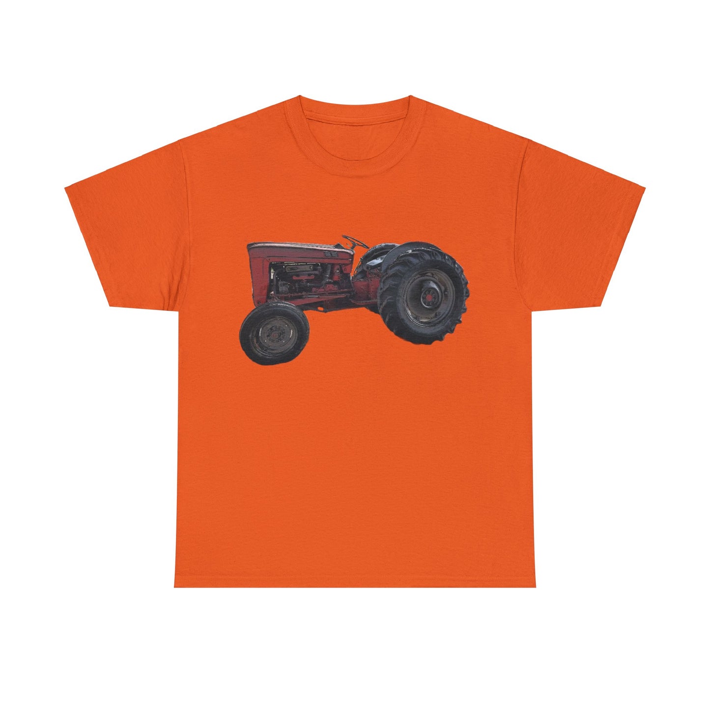 Vintage Retro Farm Tractor Heavy Cotton Tee