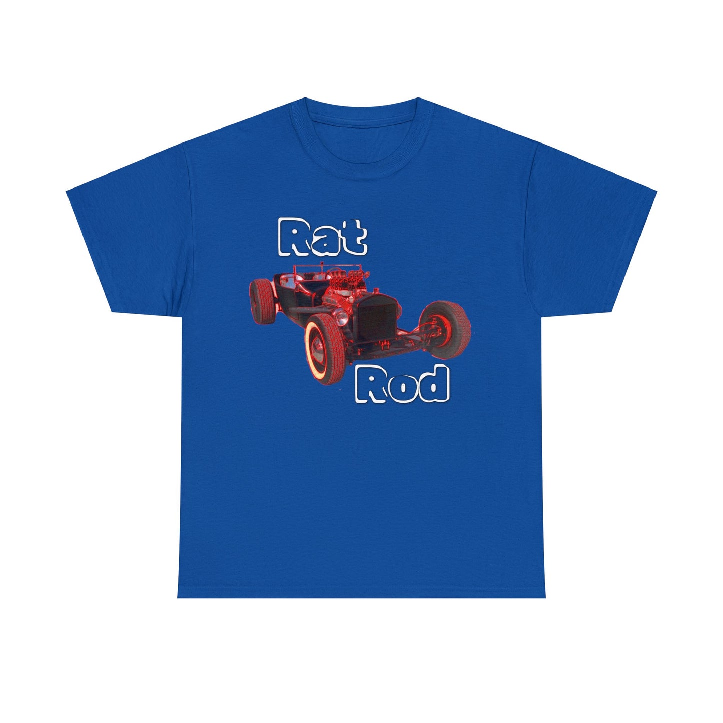 Hot Rod, Retro Rat Rod Car, Antique Automobile, Vintage Car, Rockabilly Heavy Cotton Tee