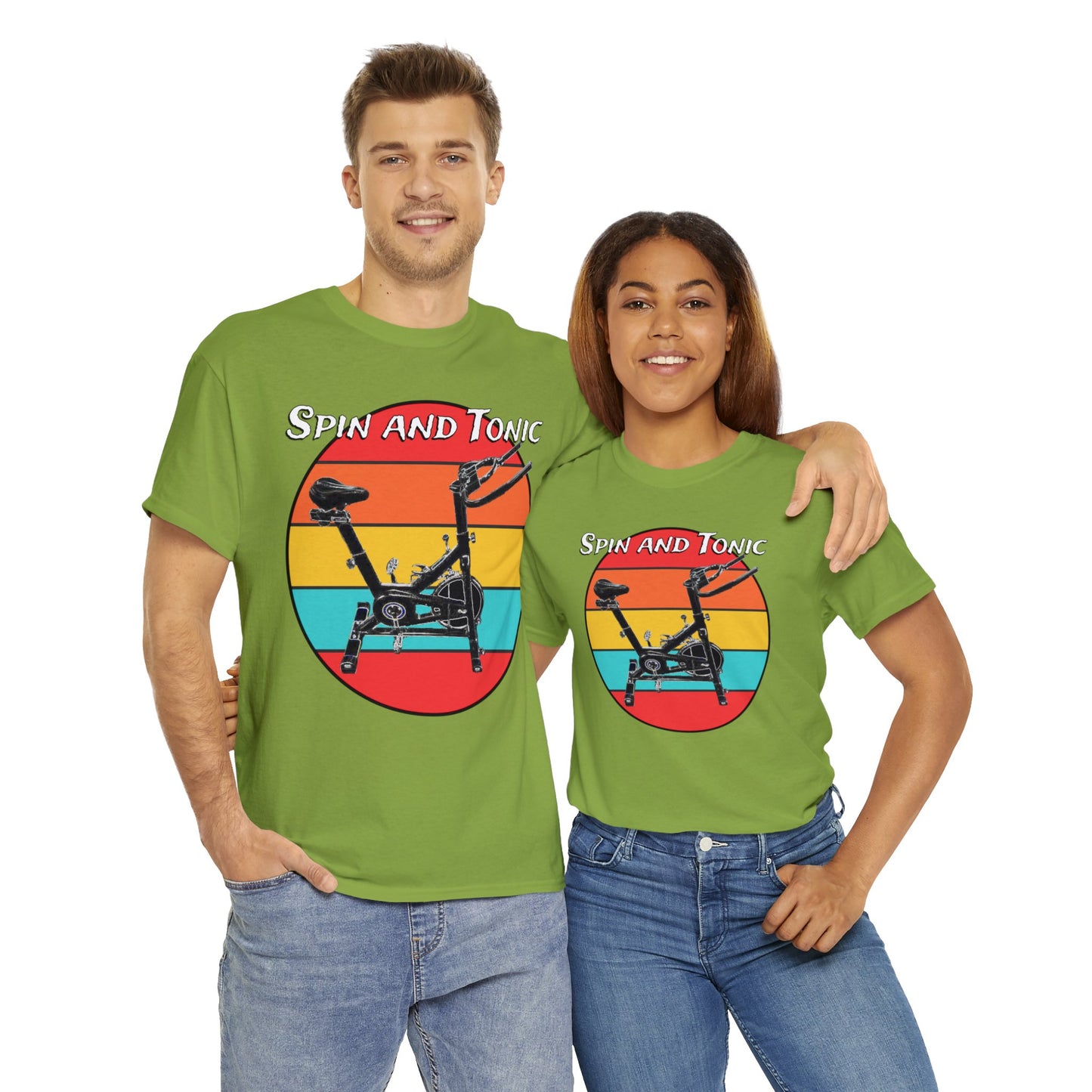 Spin Bike, Spin Class, Spinning, Stationary Bike, Indoor Cycling Heavy Cotton Tee