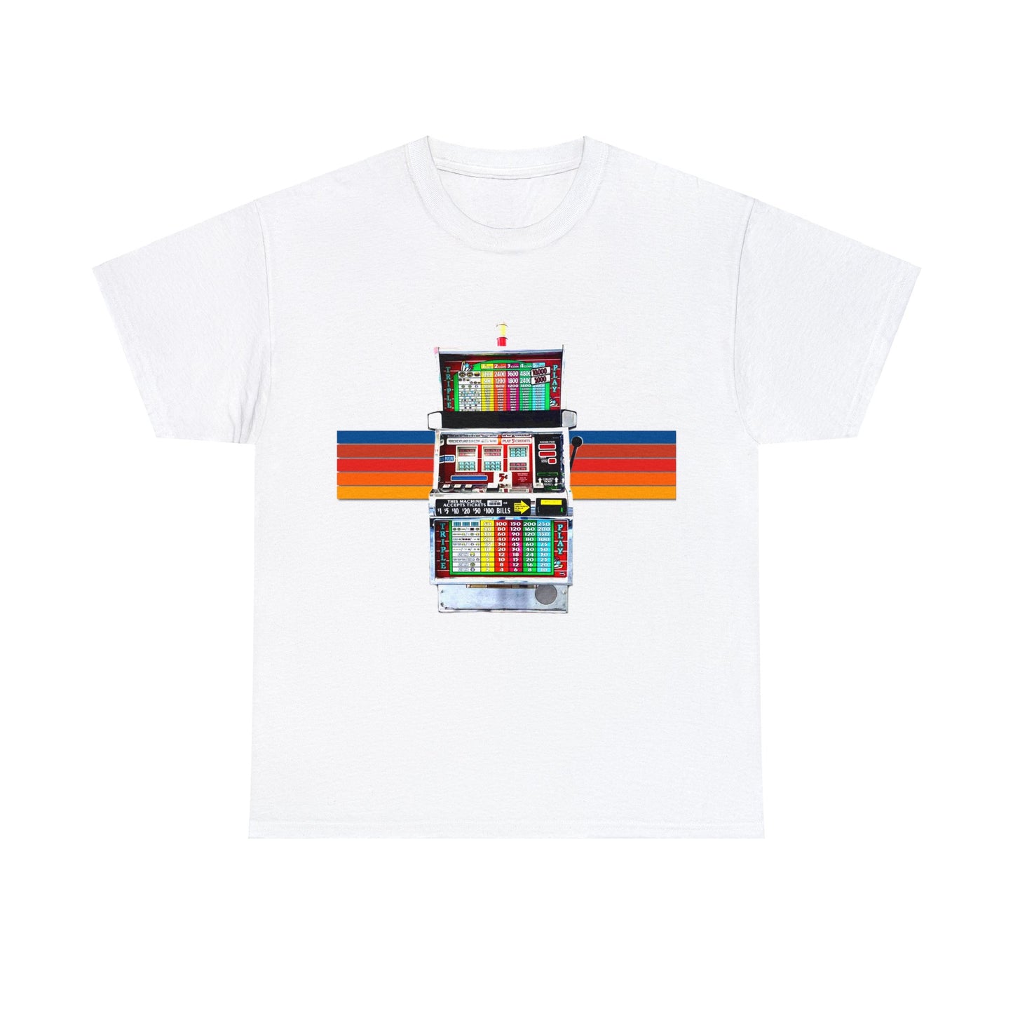 Vintage Slot Machine, Retro Slot Game Machine, Antique Casino Machine Heavy Cotton Tee