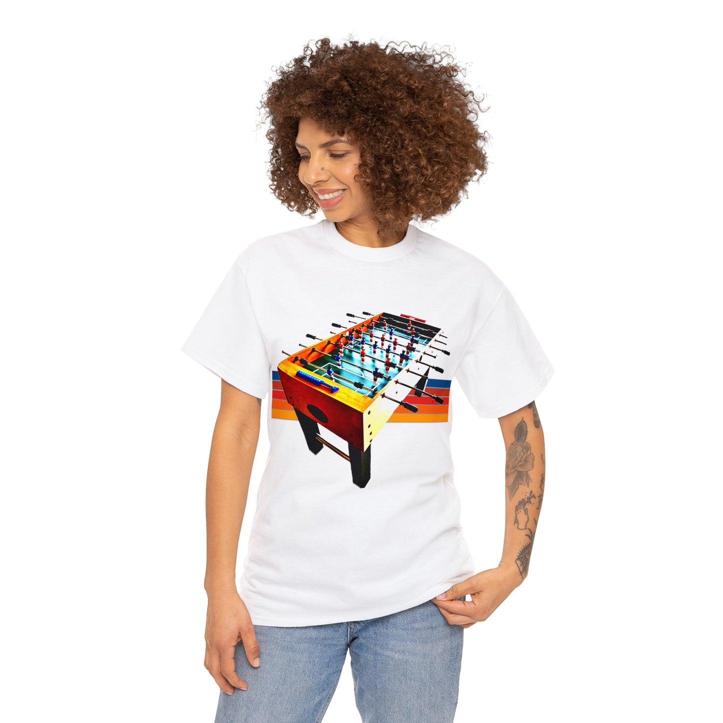 Table Soccer, Soccer Toy Game, Foos, Ball Soccer, Table Football Heavy Cotton Tee