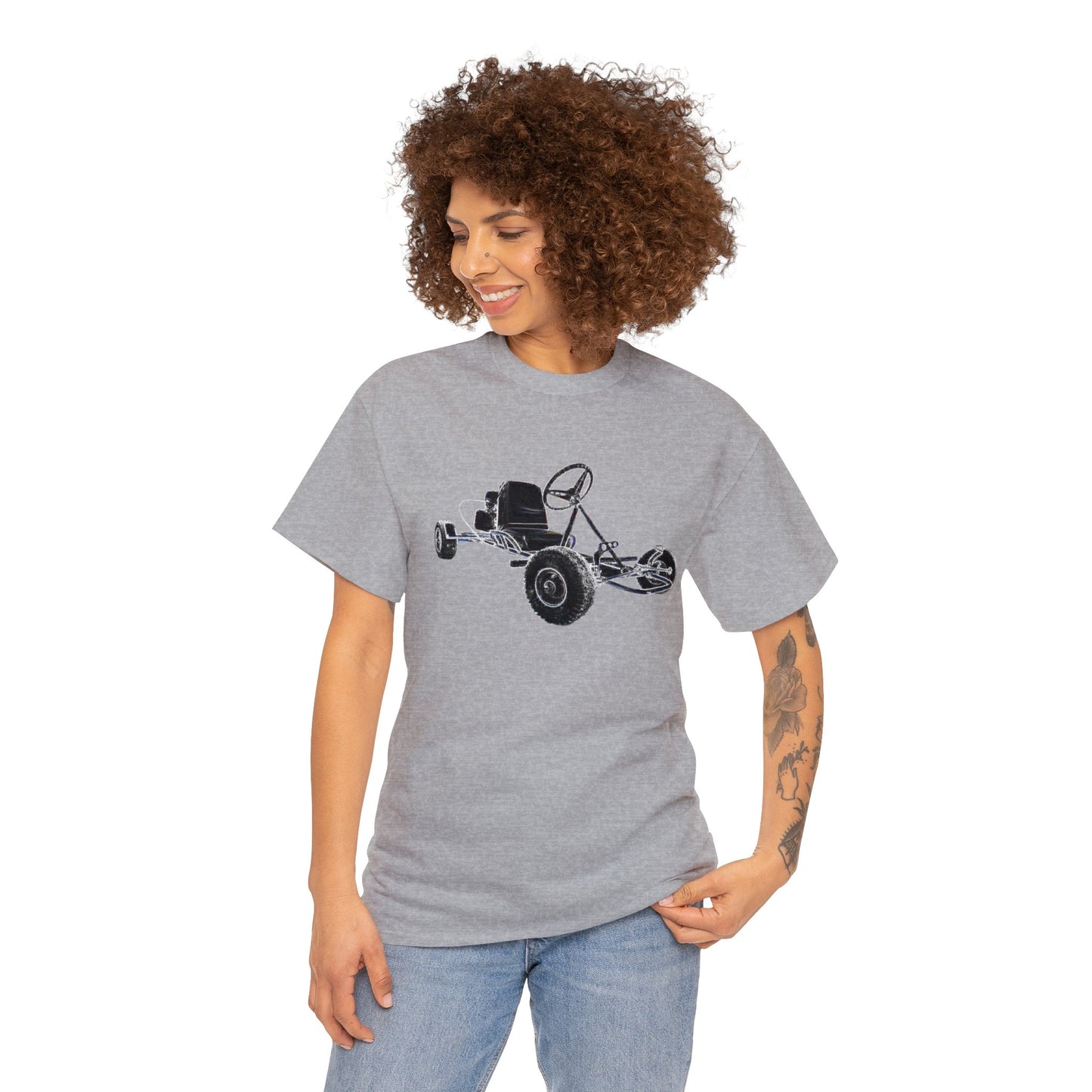 Vintage Go Cart, Manco Go Kart, Retro Carting, Karting Heavy Cotton Tee