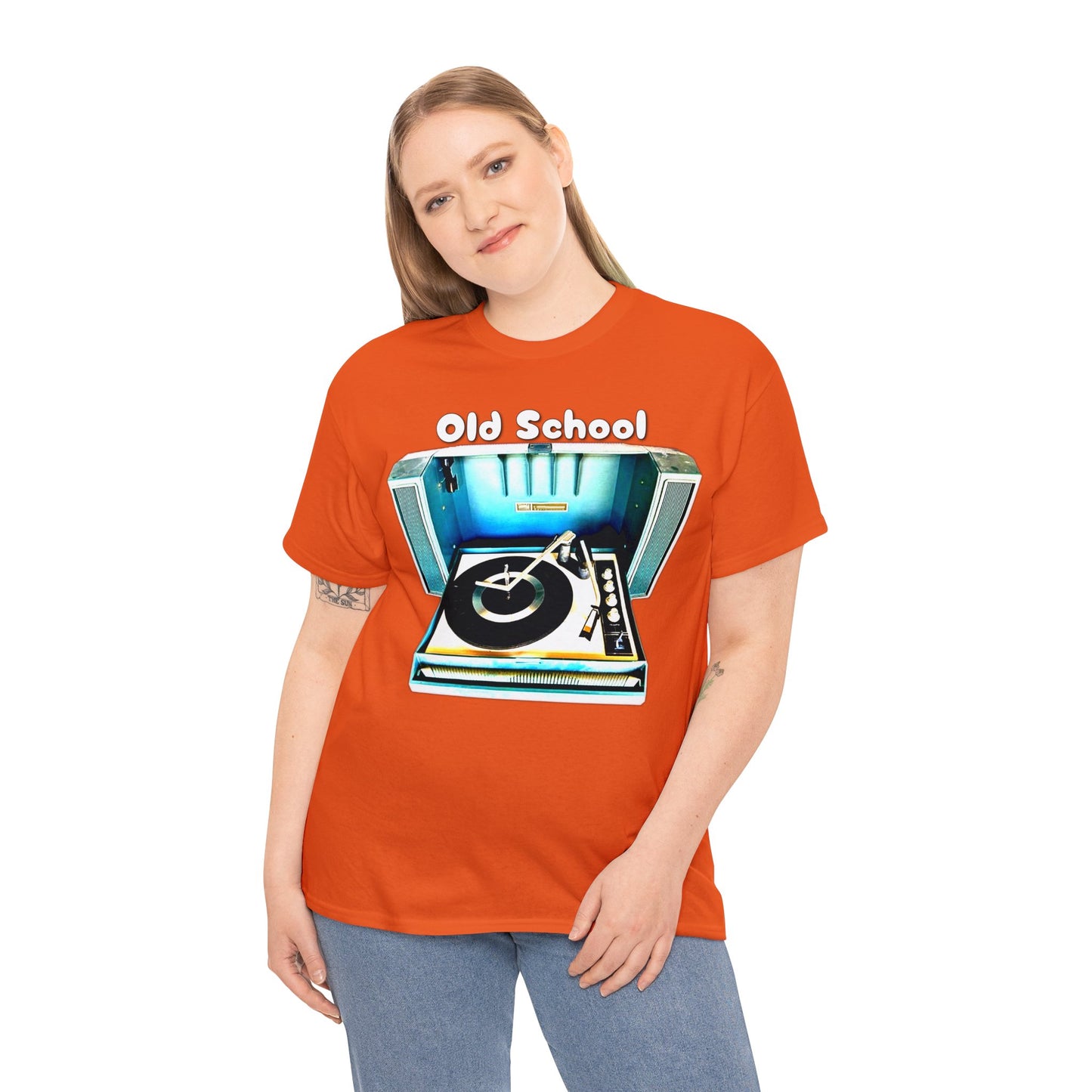 Vintage Record Player, Old School Stereo, Wildcat Portable Record Player Heavy Cotton Tee