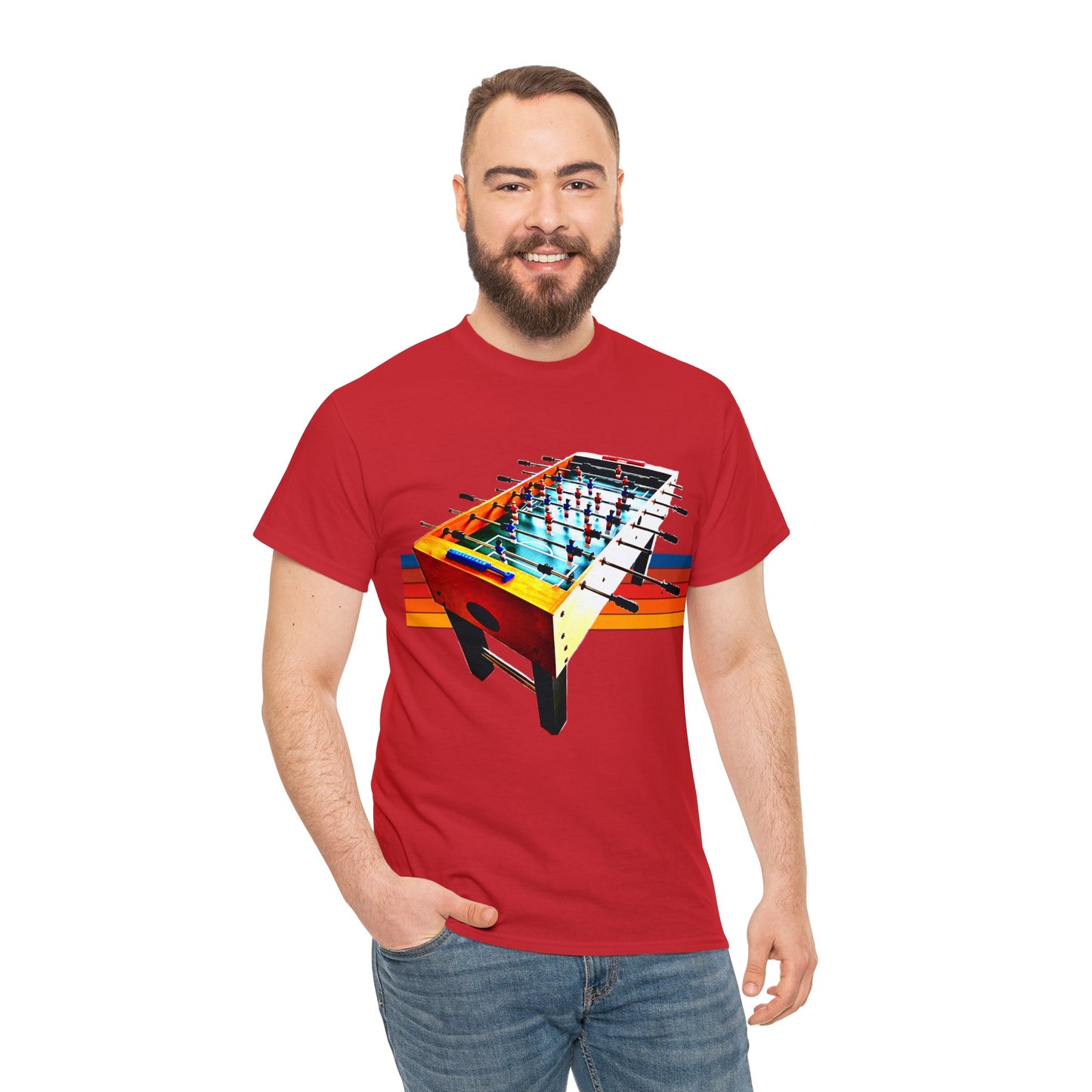 Table Soccer, Soccer Toy Game, Foos, Ball Soccer, Table Football Heavy Cotton Tee