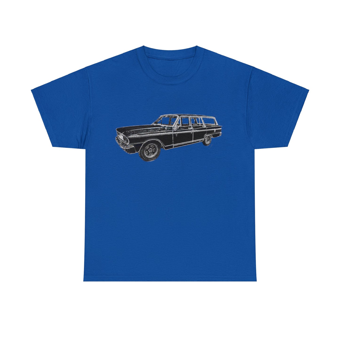 Vintage 1960s Station Wagon, Station Wagon, Family Car Heavy Cotton Tee