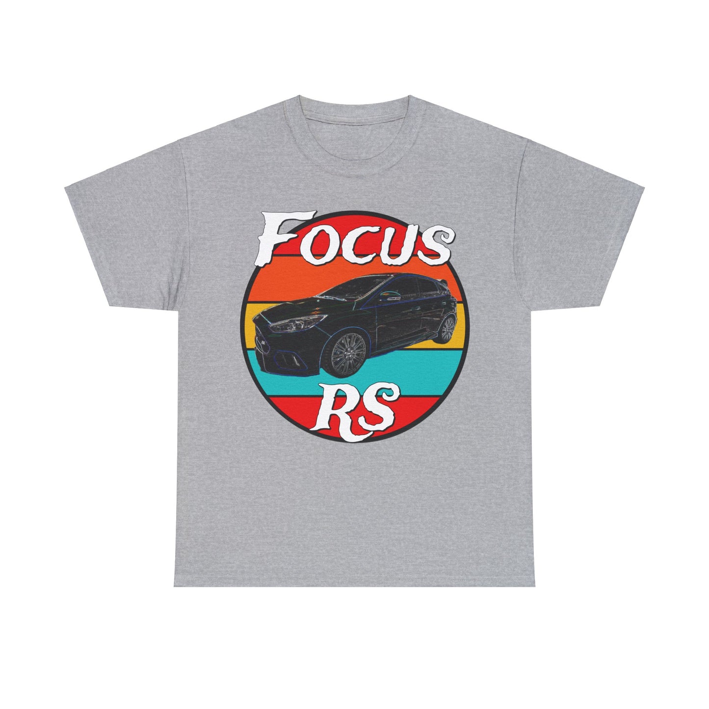 Focus RS Hot Hatch Turbo Charged Hatchback Sports Car Heavy Cotton Tee