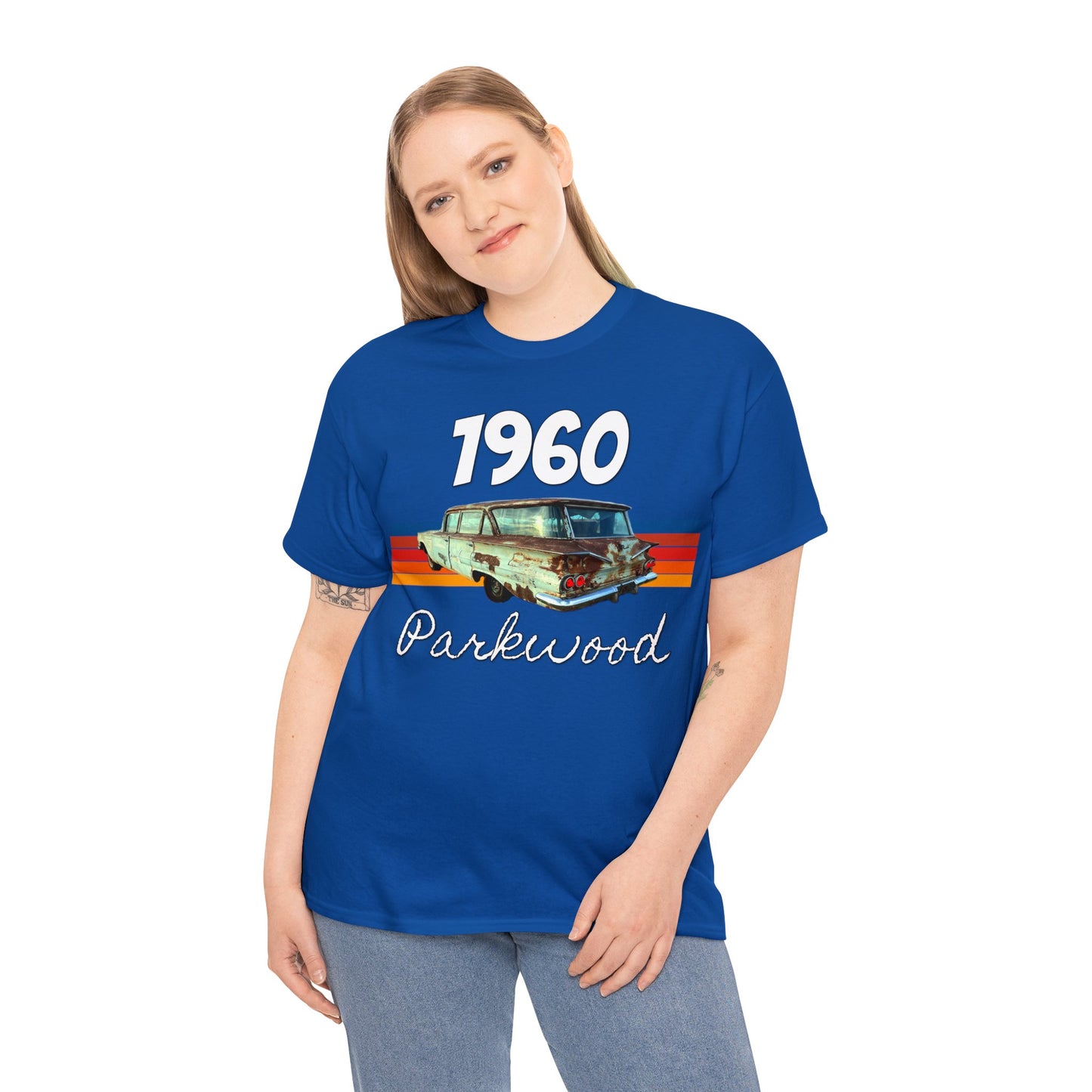 Vintage 1960 Parkwood Station Wagon, Station Wagon, Family Car Heavy Cotton Tee