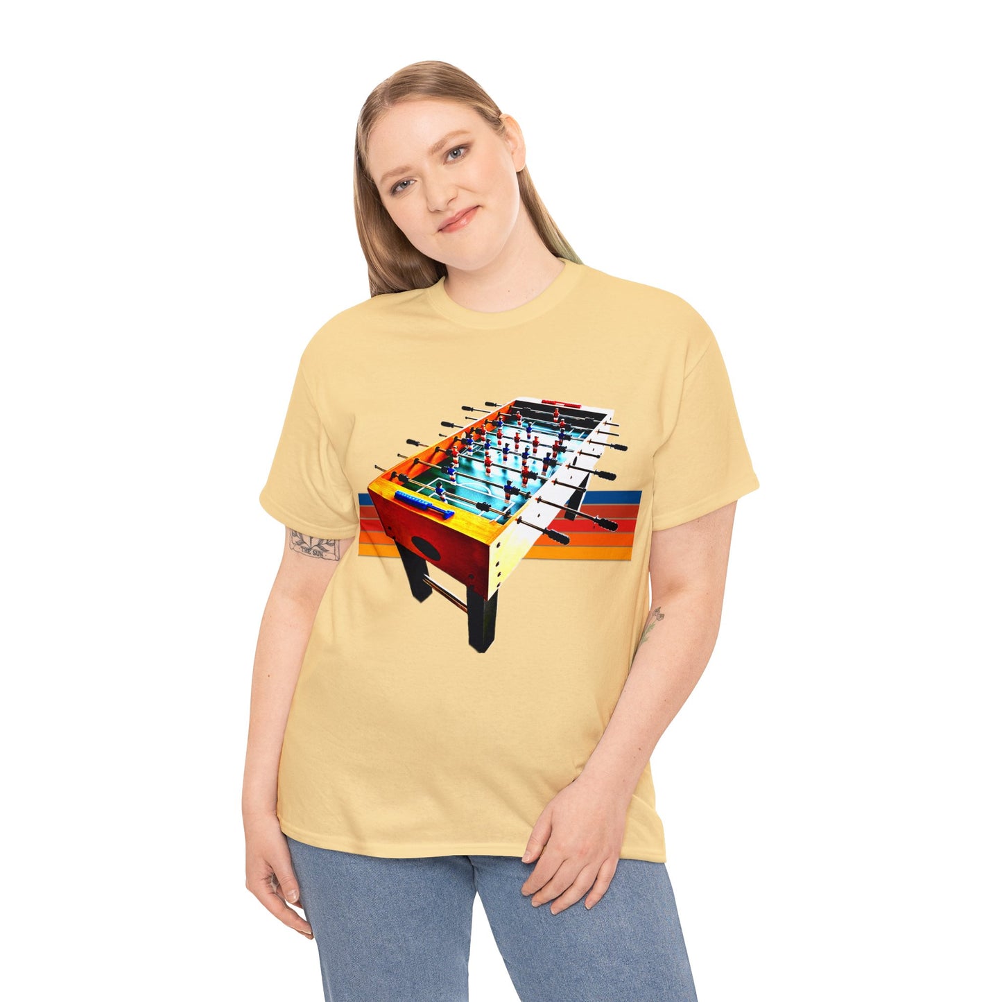 Table Soccer, Soccer Toy Game, Foos, Ball Soccer, Table Football Heavy Cotton Tee
