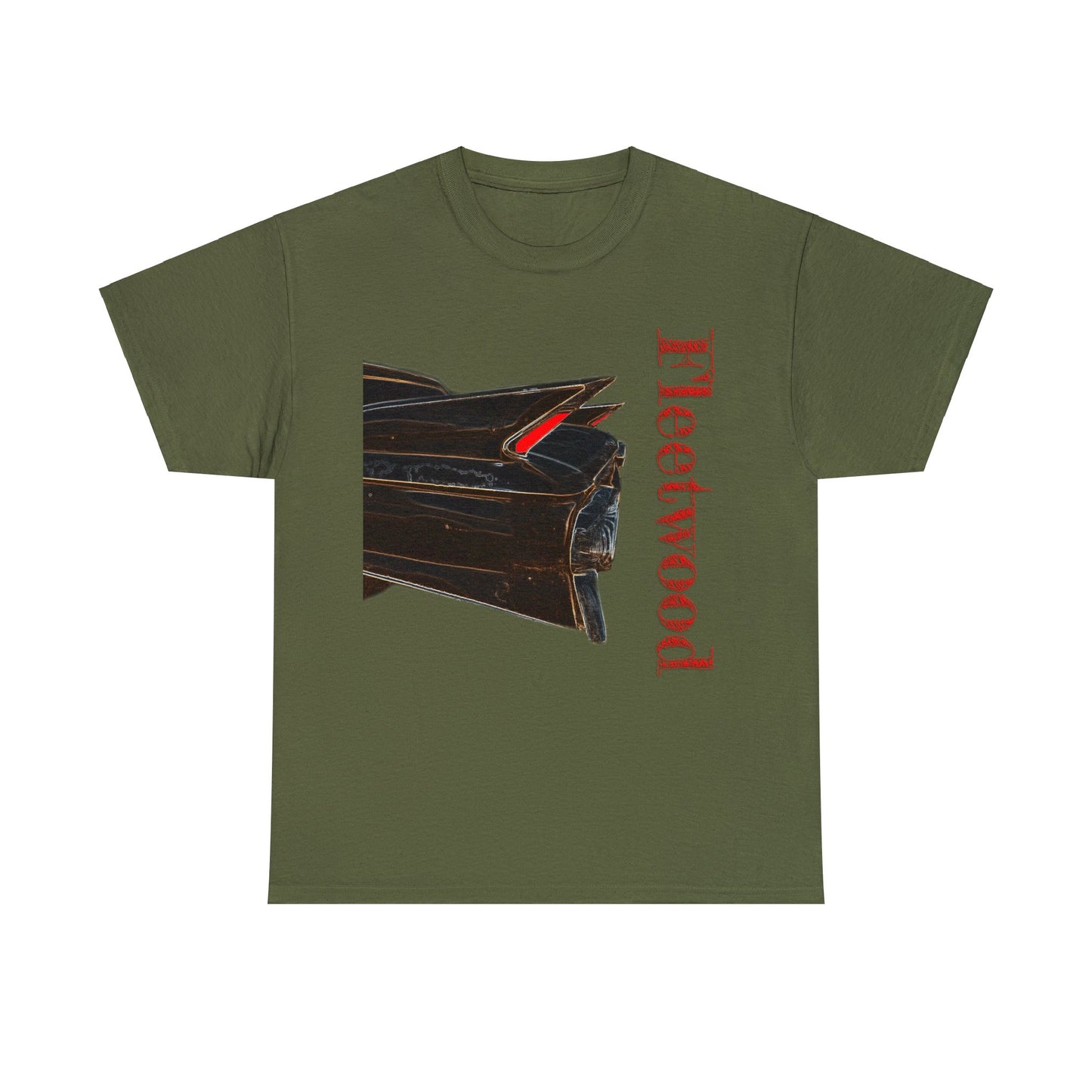 Caddy Fleetwood 1961 Vintage Tail Fins, Vintage American Car Heavy Cotton Tee