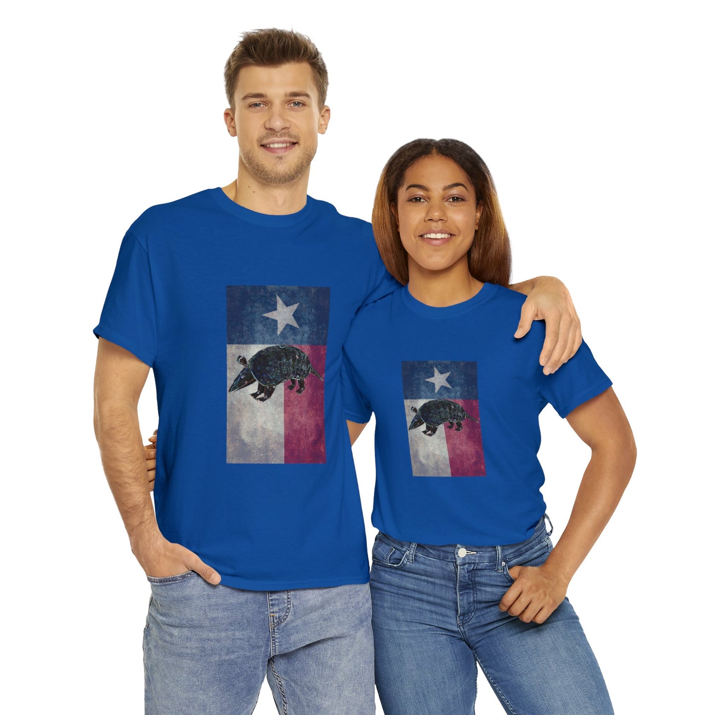 Vintage Texas Flag Armadillo Heavy Cotton Tee
