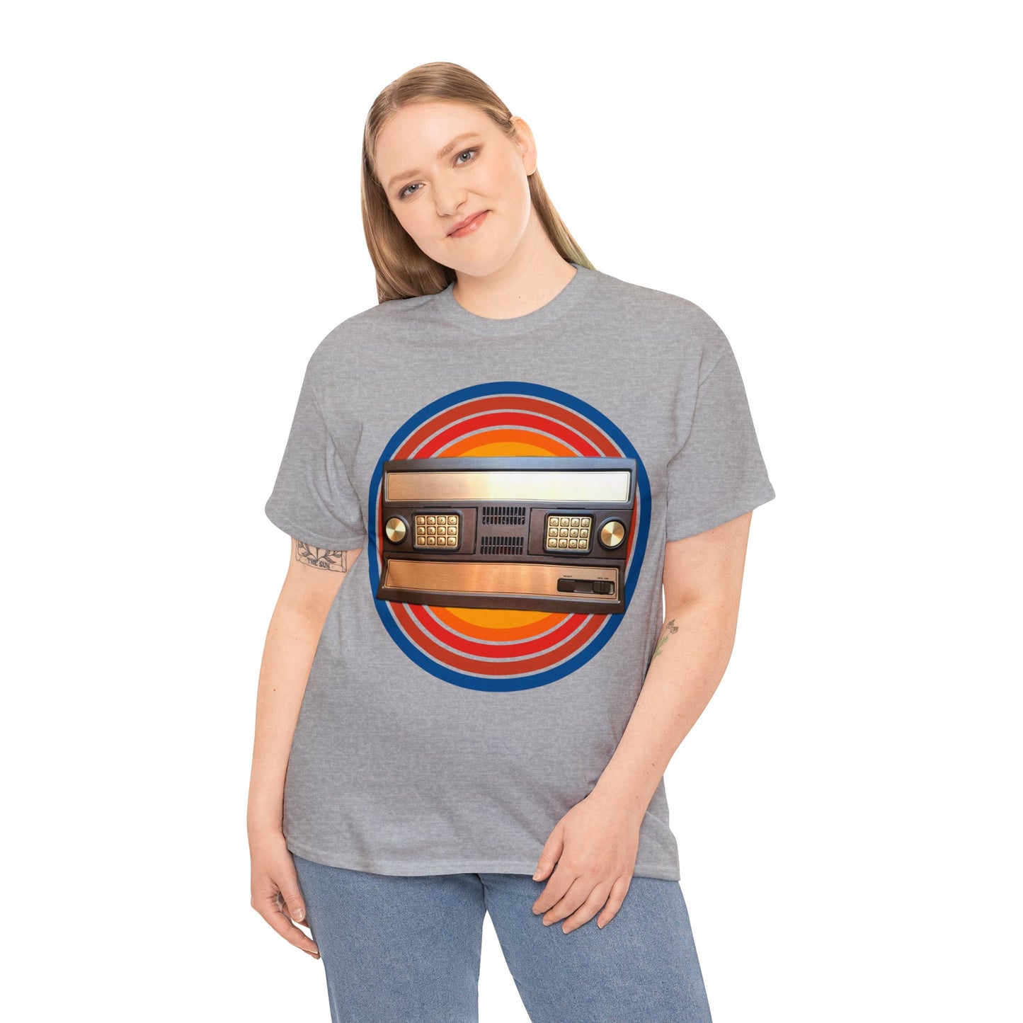 Vintage 1980's Video Game Console, Retro Home Video Game Heavy Cotton Tee