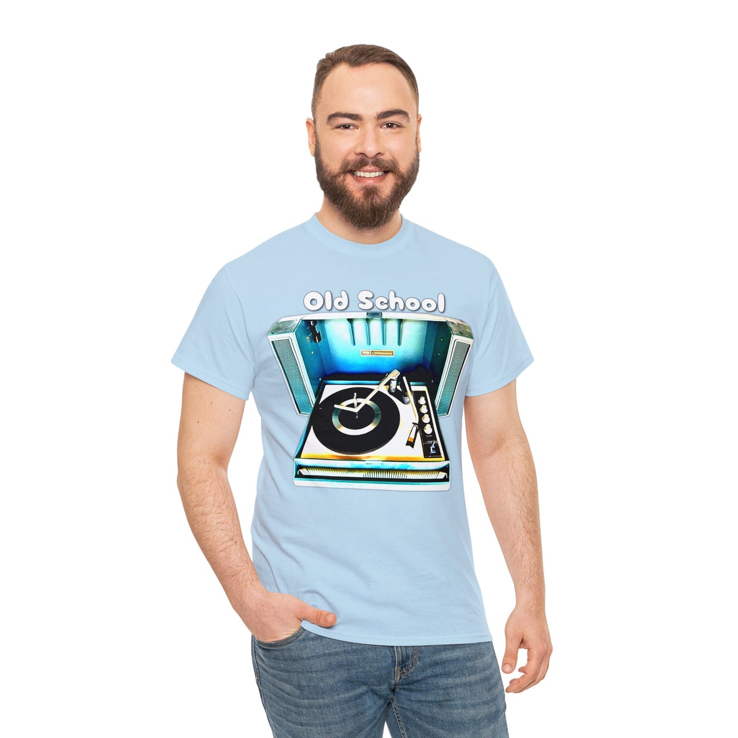 Vintage Record Player, Old School Stereo, Wildcat Portable Record Player Heavy Cotton Tee