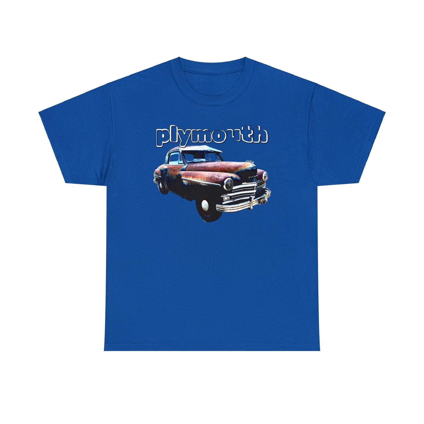 Plymouth Deluxe Business Coupe, Vintage Car, Retro American Automobile Heavy Cotton Tee