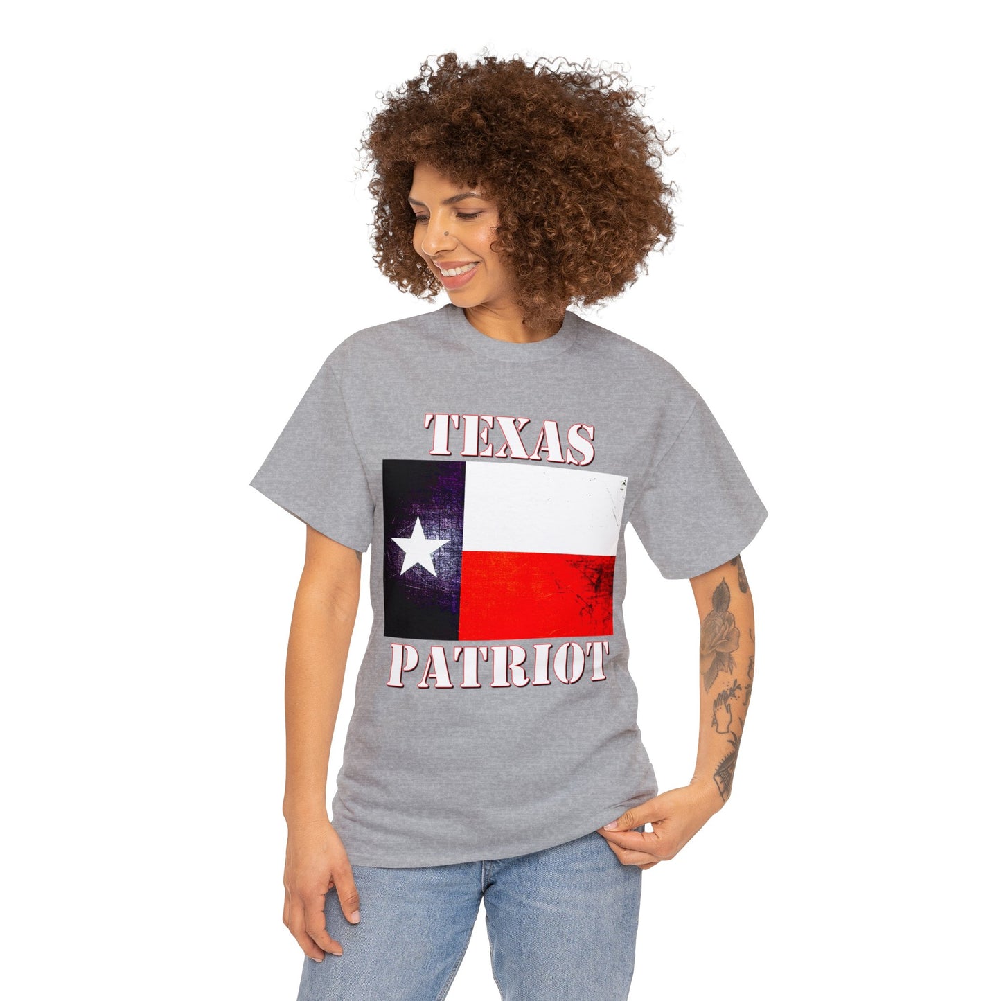 Texas Patriot Texas Pride Texan Heavy Cotton Tee